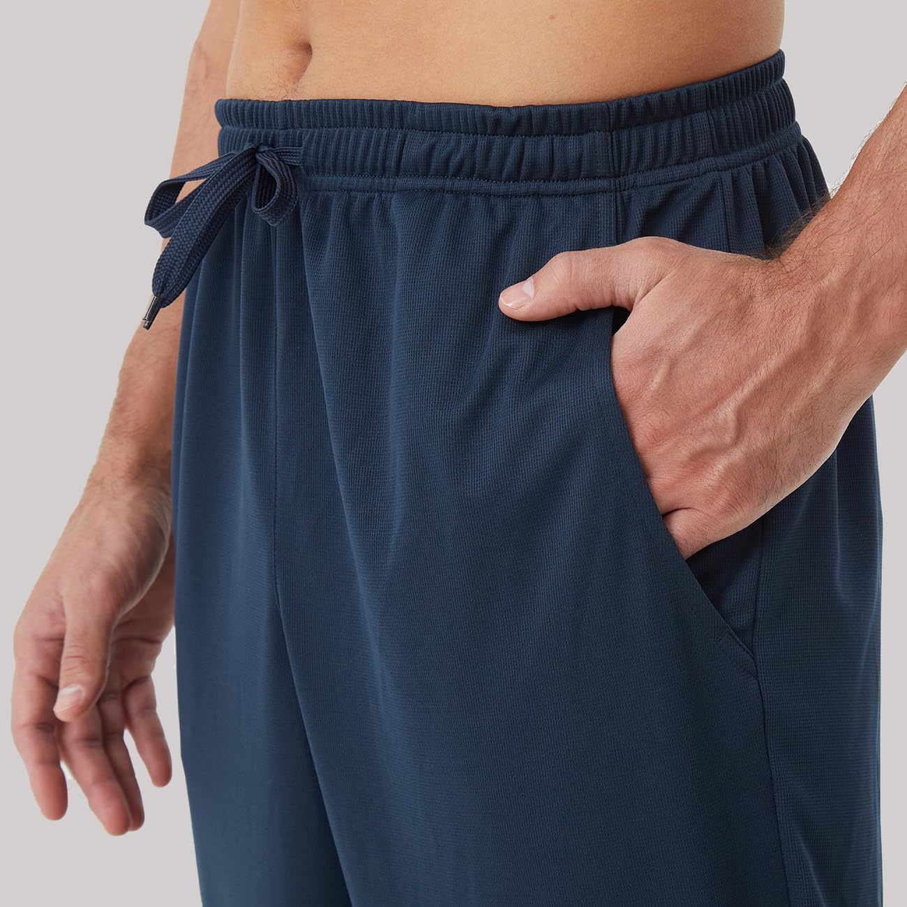 Detalle de DWUGD'L Men's Lightweight Sweatpants, 3-Pack with Pockets and Open Bottom