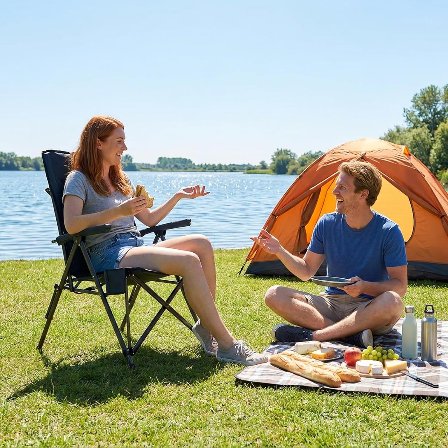 Detalle 2 de TIMBER RIDGE High Camping Chair 150kg