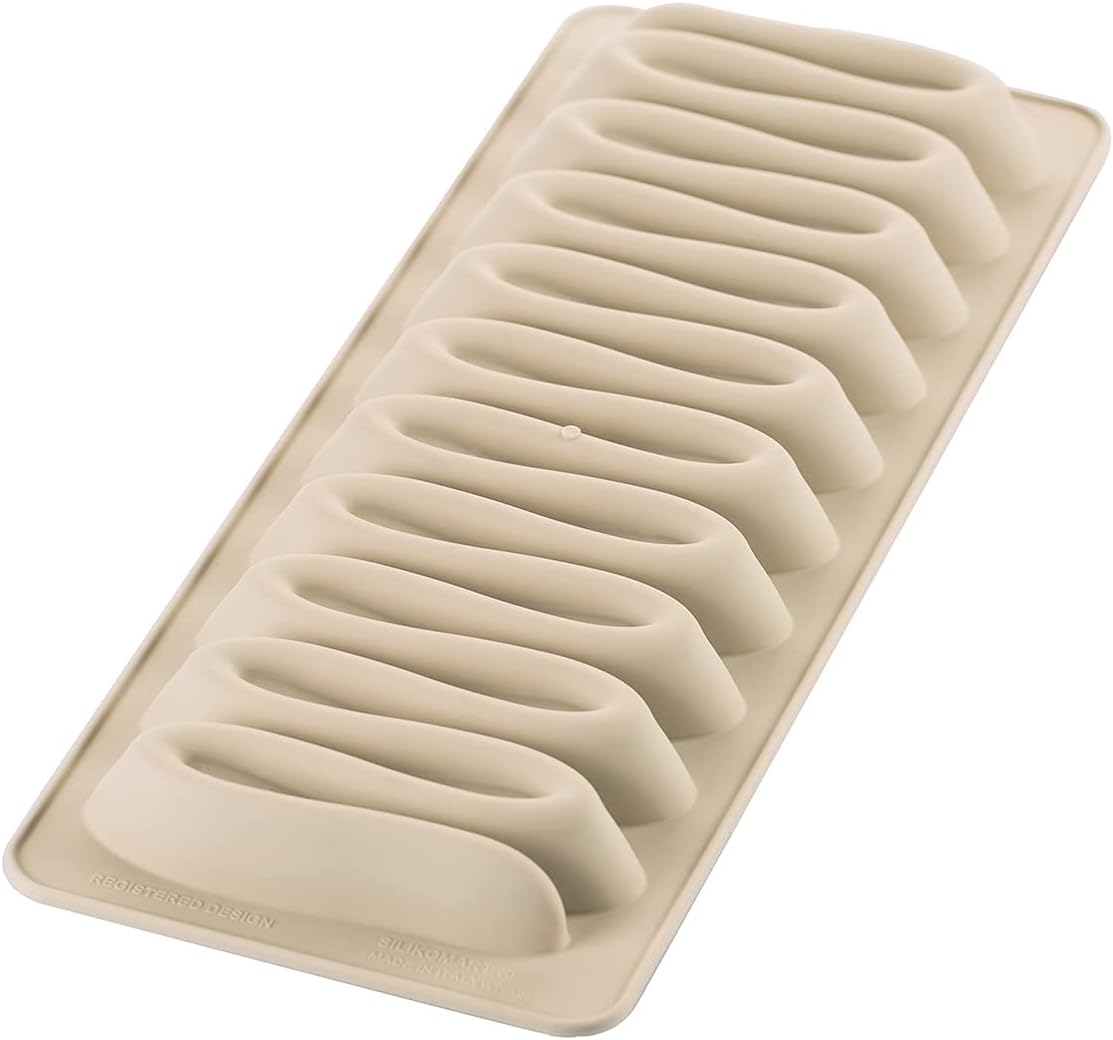 Detalle de Silikomart KIT Tarte Nouvelle Vague – Ring + Dekorationsmatte, Platin-Silikonform