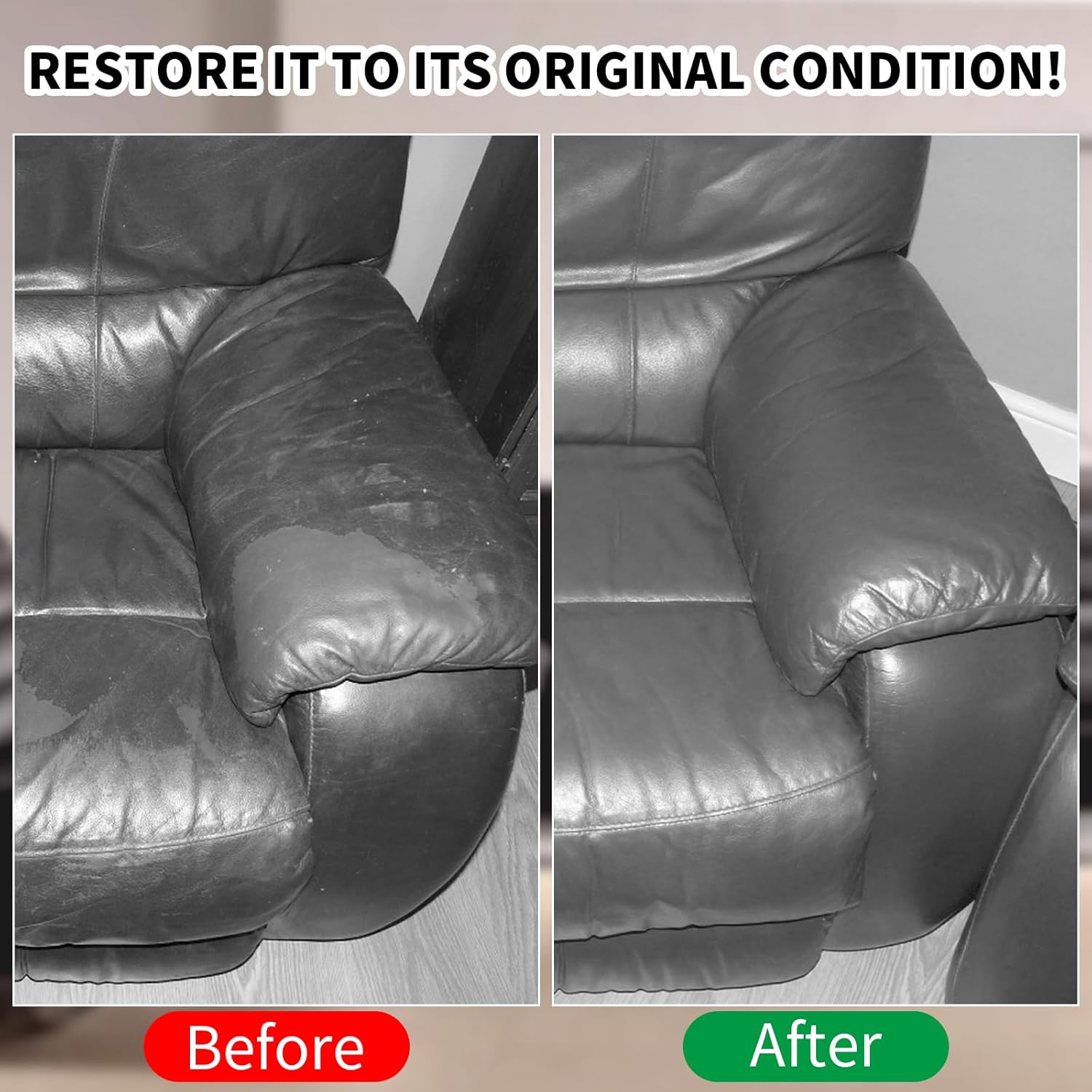 Thumbnail 4 de SHADAIWUYU Leather Recoloring Balm (8.5 oz) for Dark Gray Leather Repair & Color Restoration