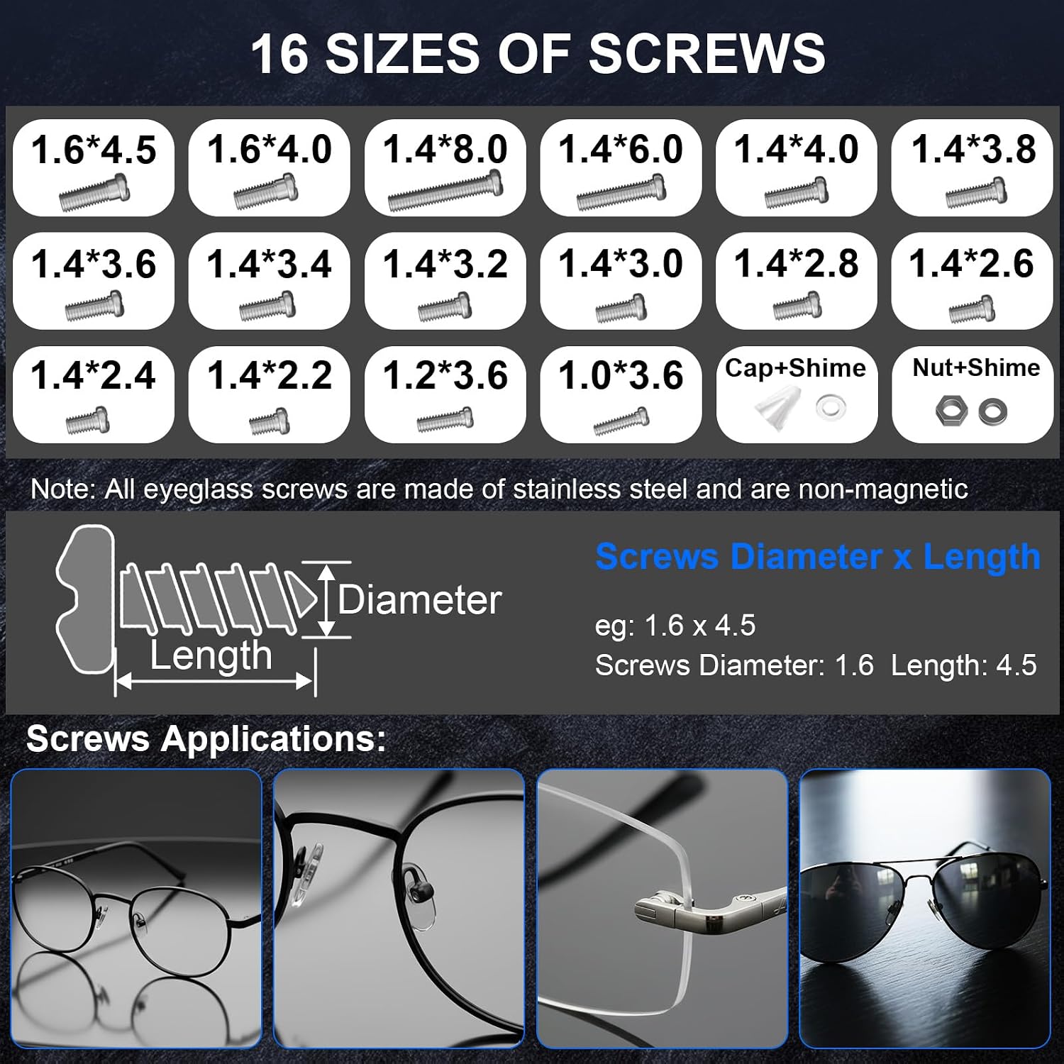 Thumbnail 6 de STREBITO Glasses Repair Kit: All-in-One Eyeglass Fix It Yourself System