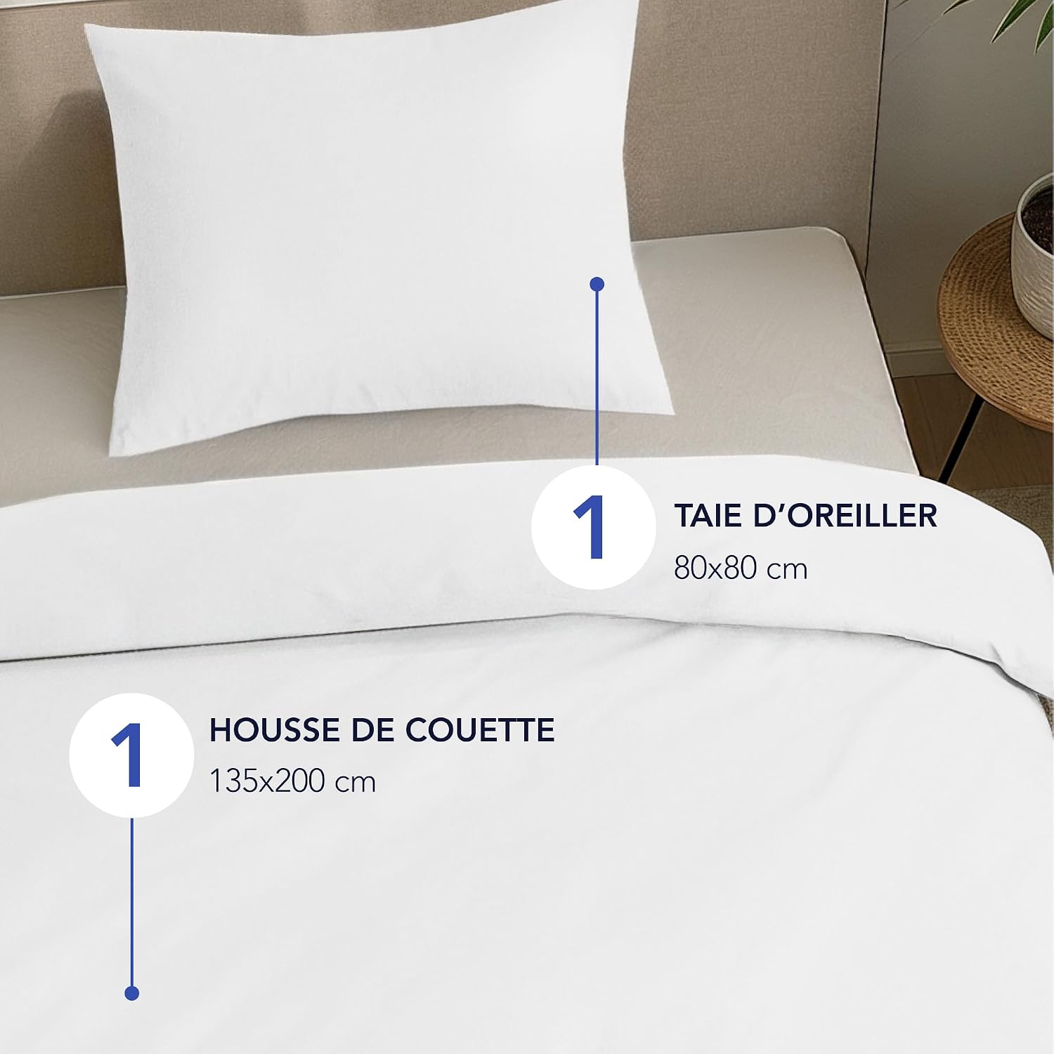 Detalle 2 de Dreamzie housse de couette satin 135x200