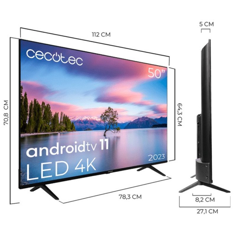 Detalle de Cecotec A1 Series ALU10050 50" LED UltraHD 4K HDR10