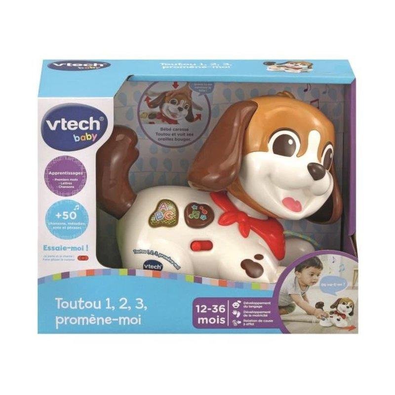 Detalle 2 de Perrito Interactivo VTech Toutou 1,2,3 para Arrastrar (12–36 meses) — Opinión y guía de compra