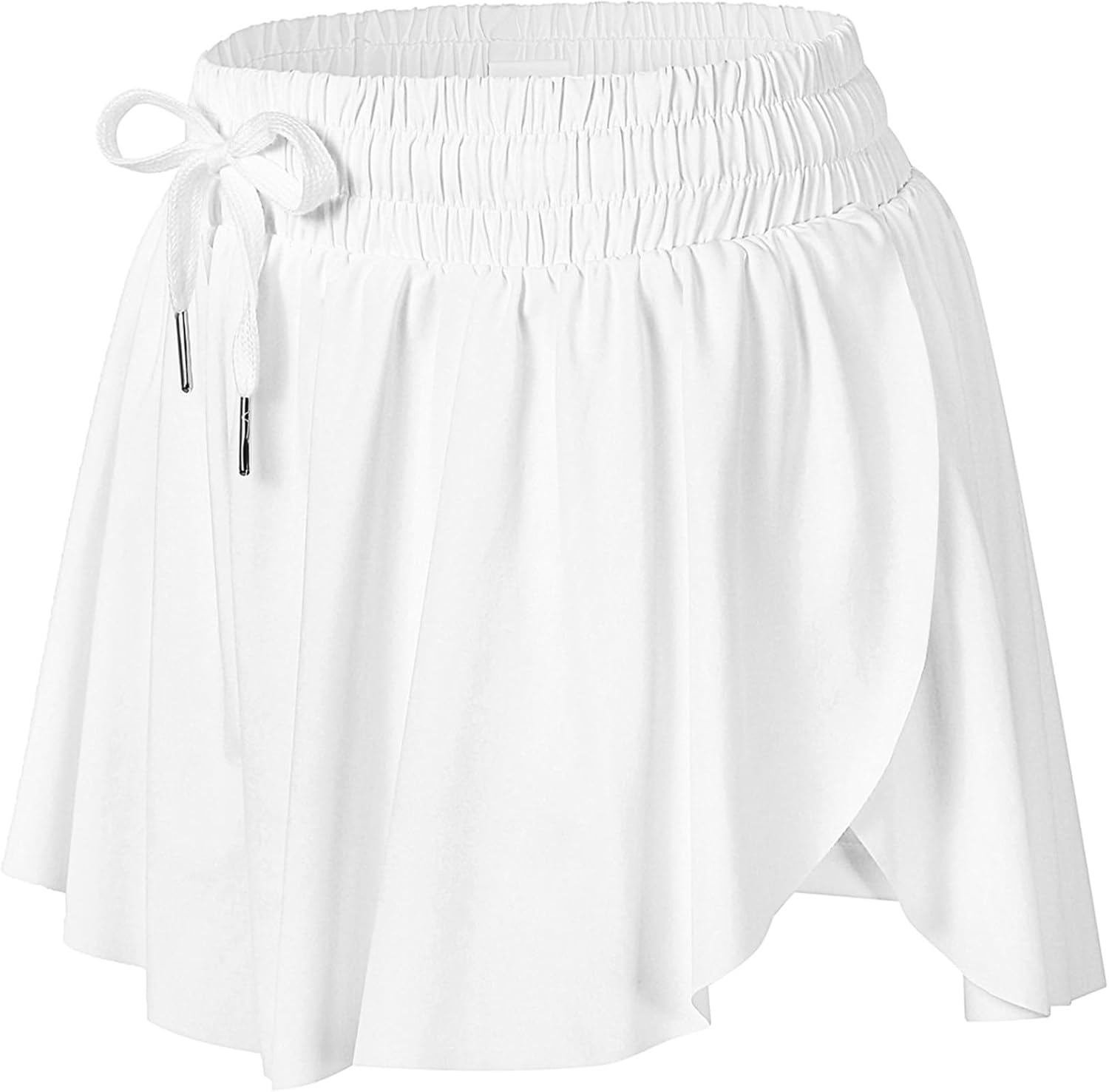 Detalle de Wsirmet Flowy Shorts for Women Butterfly Shorts 2 in 1 Athletic Workout with Pockets