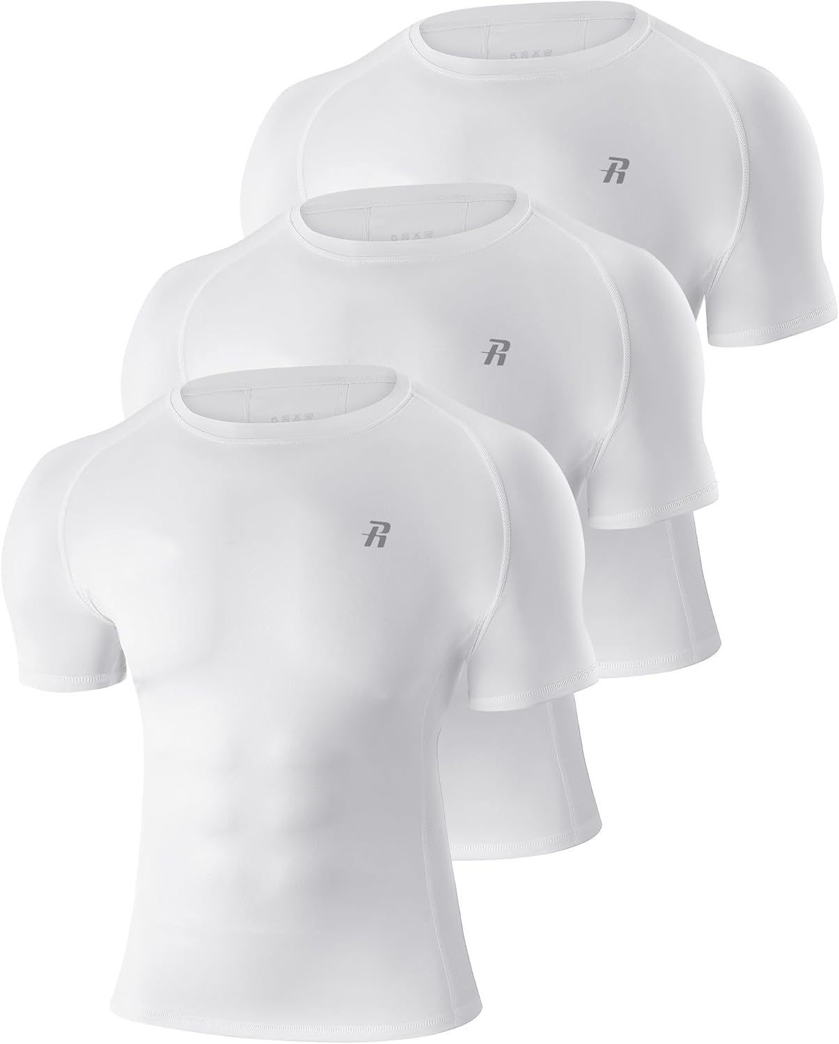Detalle de Runhit Kompressionsshirt Herren 3er Pack