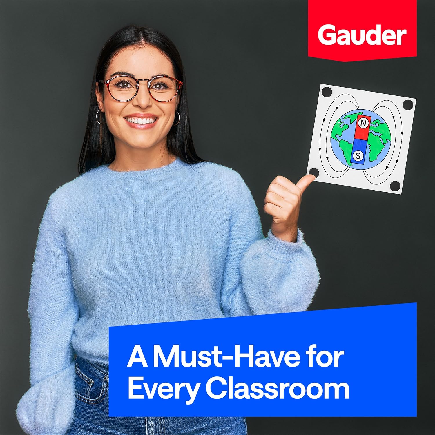 Thumbnail 4 de GAUDER Magnets for Whiteboard 18x5mm 62 Pieces