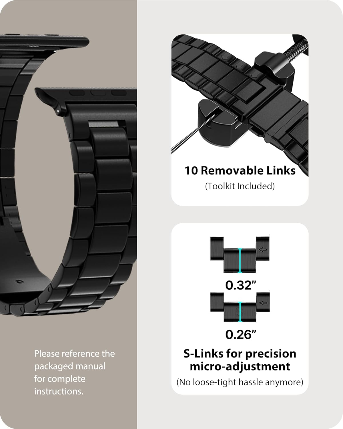 Thumbnail 3 de Fullmosa Metal Band for Apple Watch 46mm