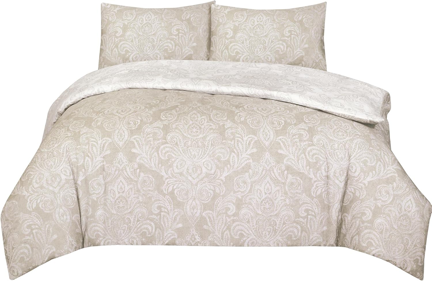 Thumbnail 1 de Prime Linens Duvet Cover Set, 4 Pcs, Beige, King