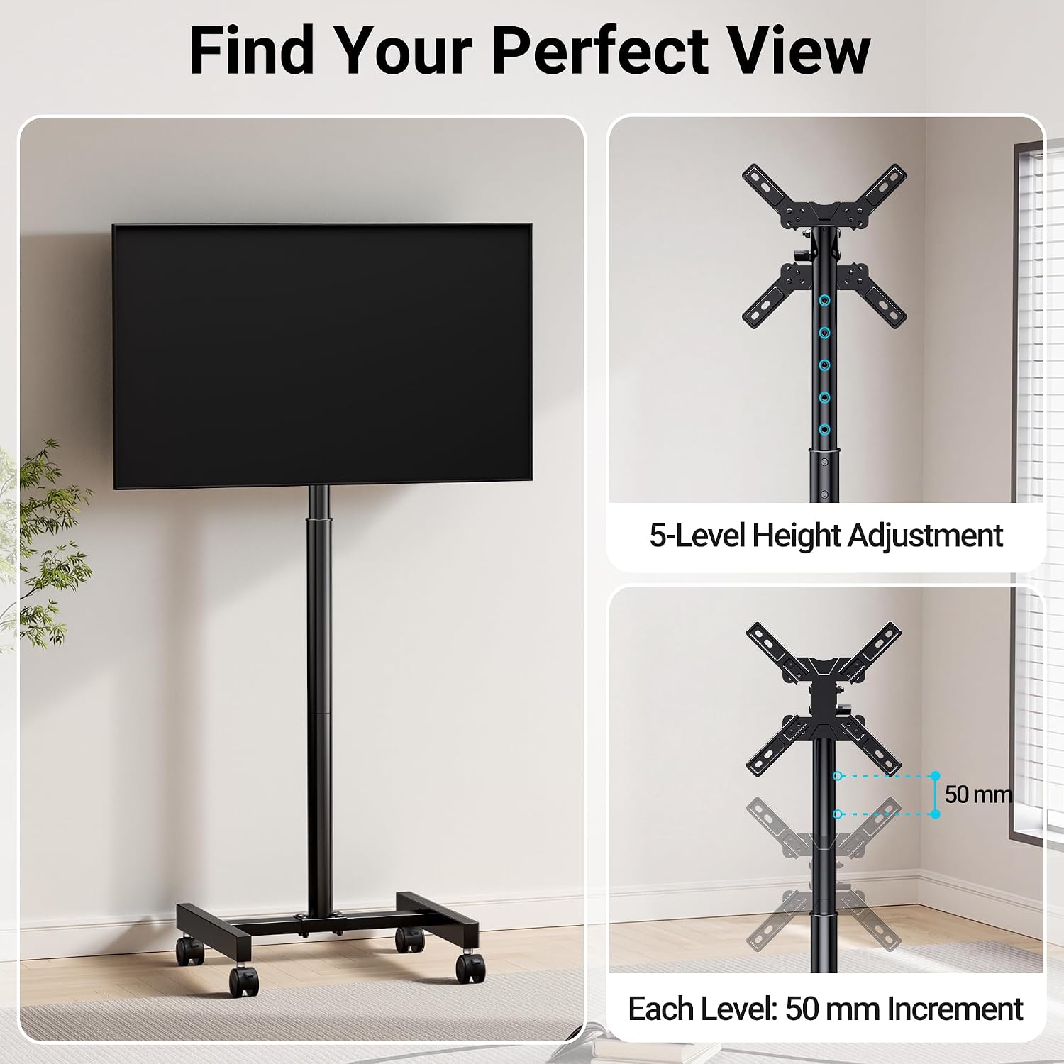Detalle de BONTEC TV Ständer 13-49 Zoll