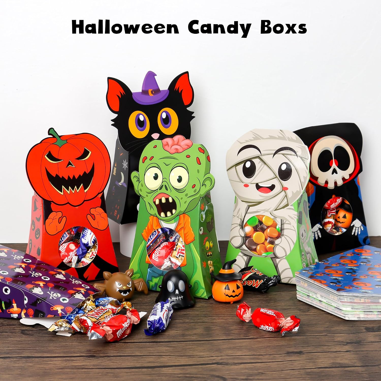 Detalle 2 de Giiffu Halloween Treat Boxes, 54-Pack