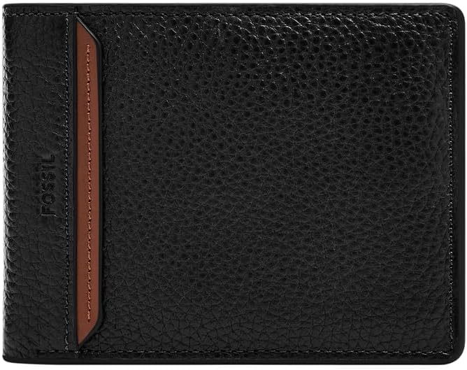 Thumbnail 4 de Fossil Huntington portafoglio bi-fold da uomo in pelle con visori per DNI