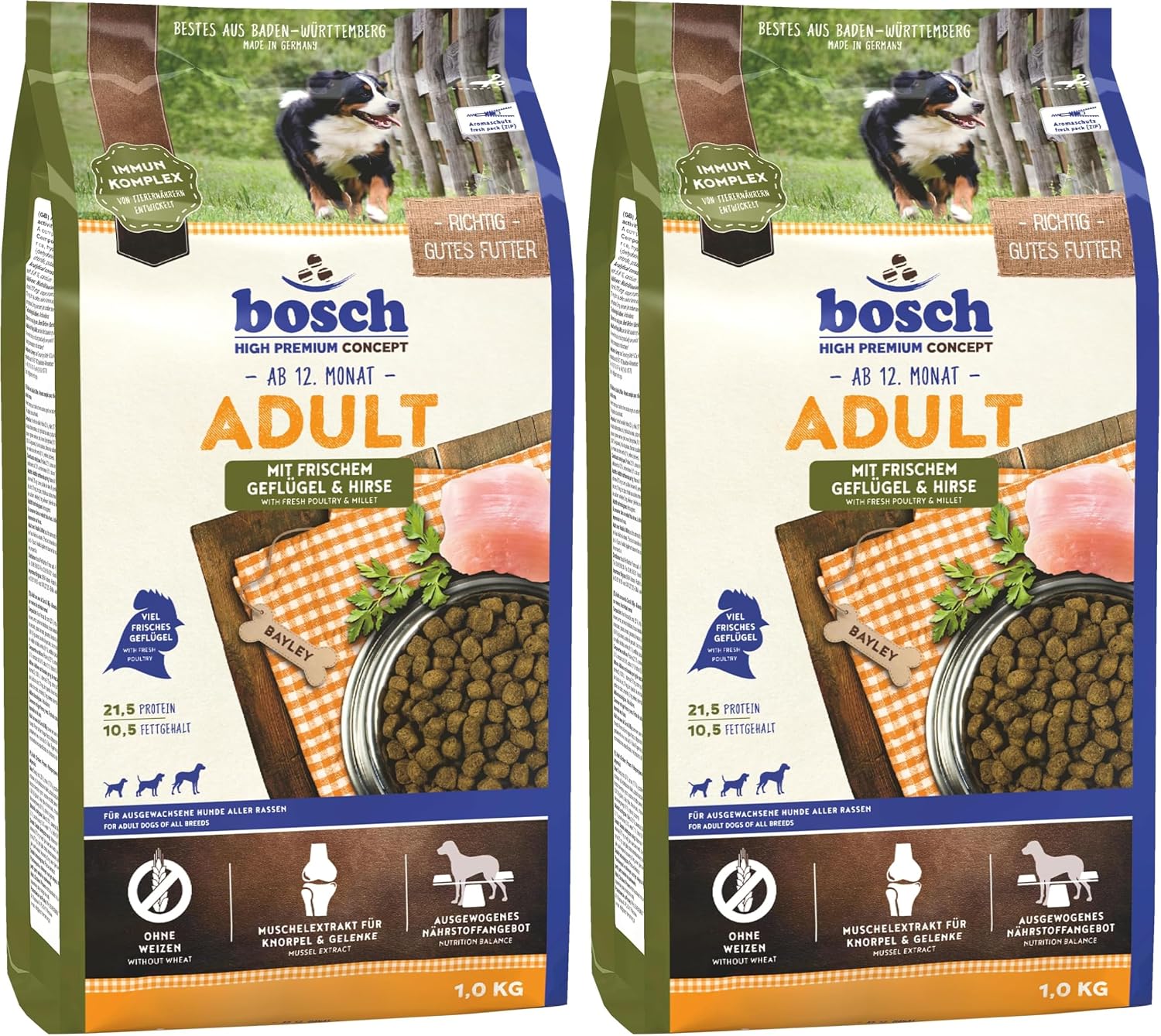 Thumbnail 3 de bosch HPC Adult mit frischem Geflügel & Hirse – Trockenfutter für erwachsene Hunde aller Rassen (1 x 15 kg)
