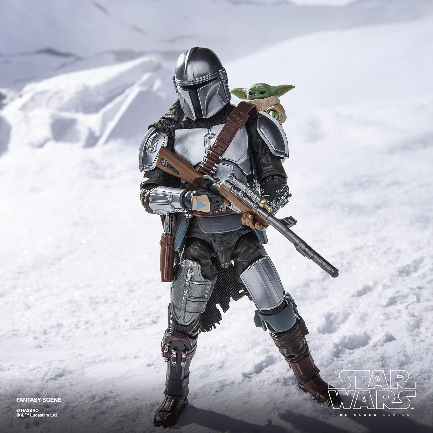 Detalle 2 de Star Wars The Black Series The Mandalorian & Grogu Deluxe-actiefiguur van 15 cm