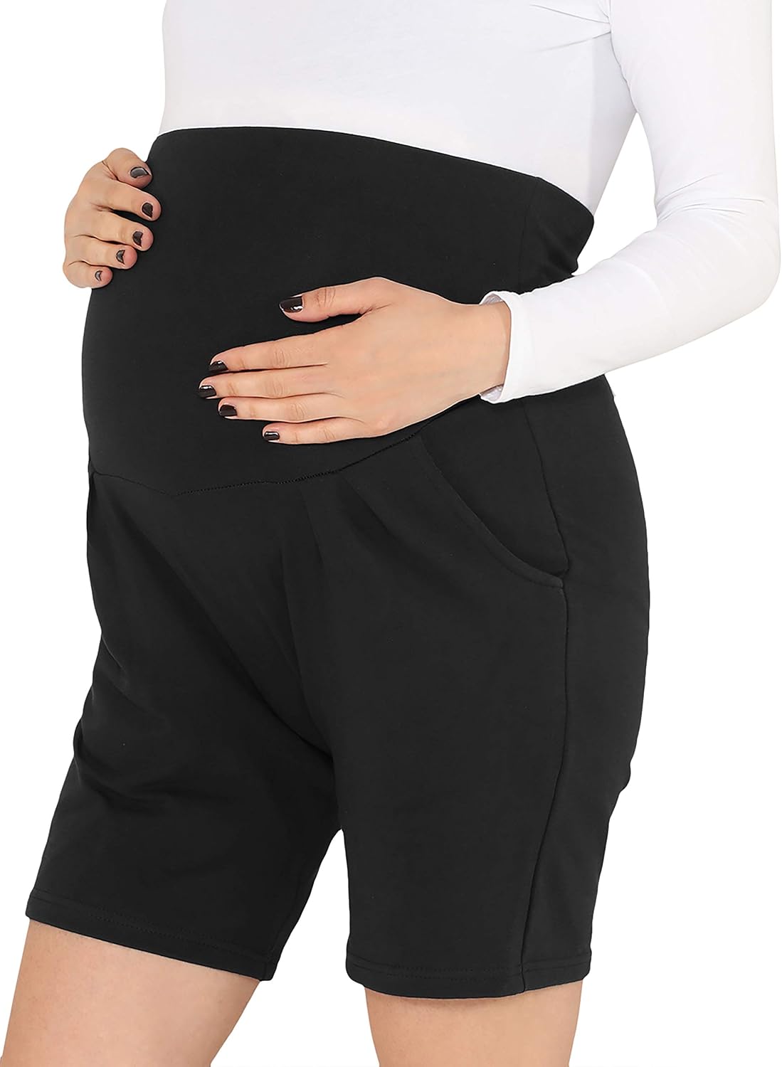 Thumbnail 6 de Be Mammy Leggings Premaman Corti BE20-234: comfort e versatilità per la gravidanza