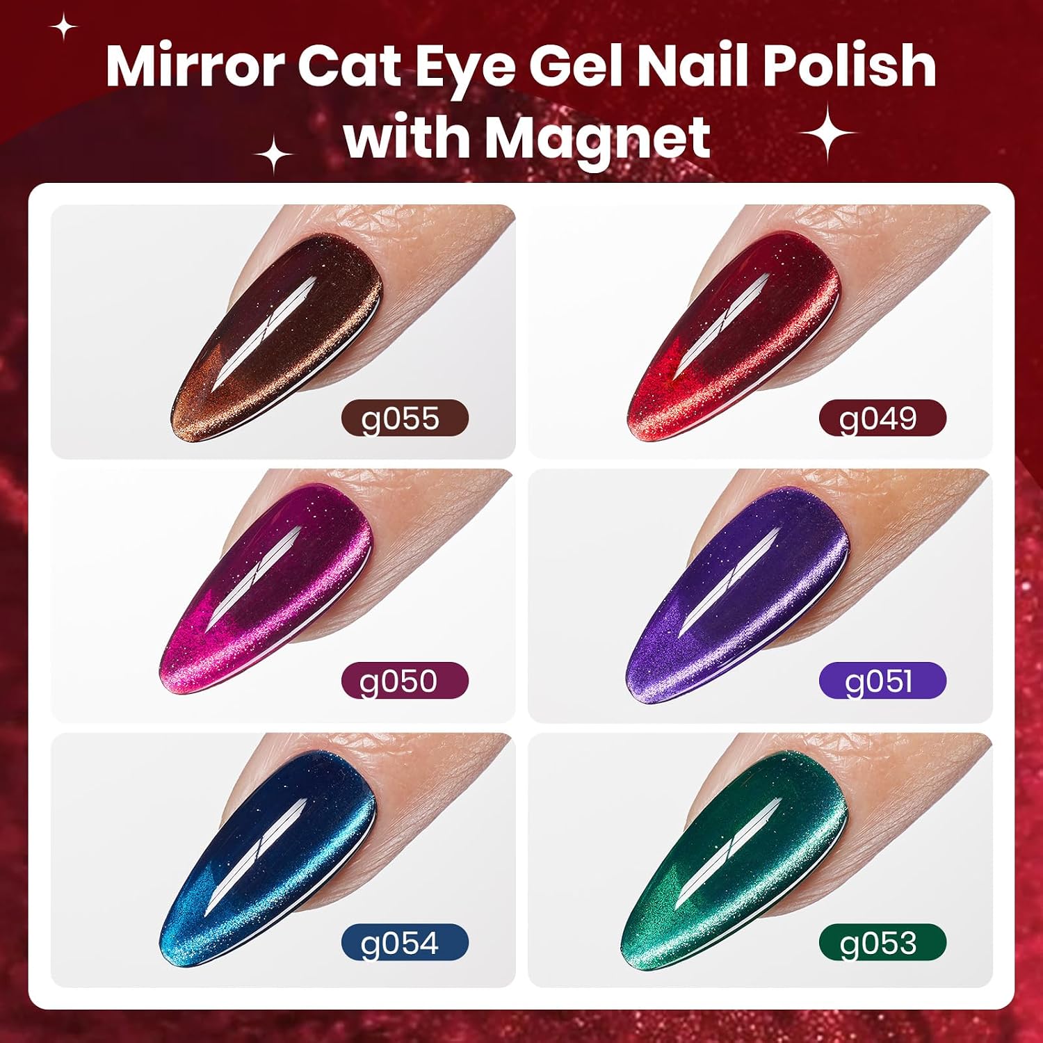 Thumbnail 5 de Beetles Jewel Parade Cat Eye Gel Polish Set 6-Color