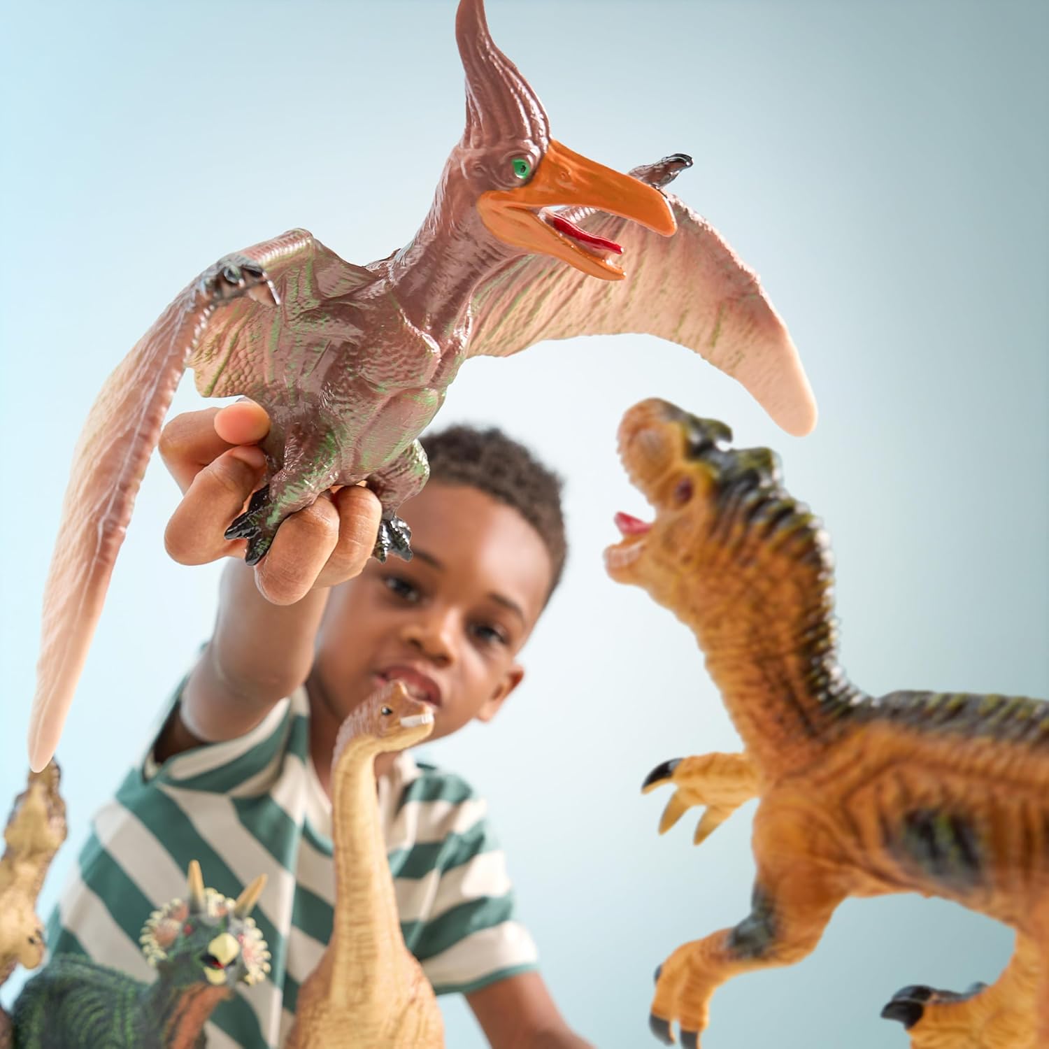 Thumbnail 5 de JOYIN Big Dinosaur Toys for Toddlers (6-Piece Soft Dinosaur Figures + Educational Book)