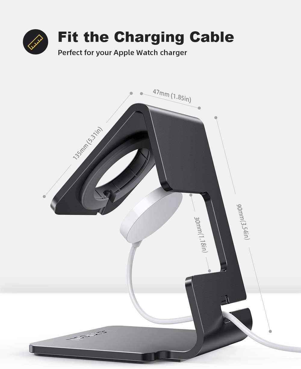 Detalle 1 de Lamicall Apple Watch Charging Stand Aluminum Alloy