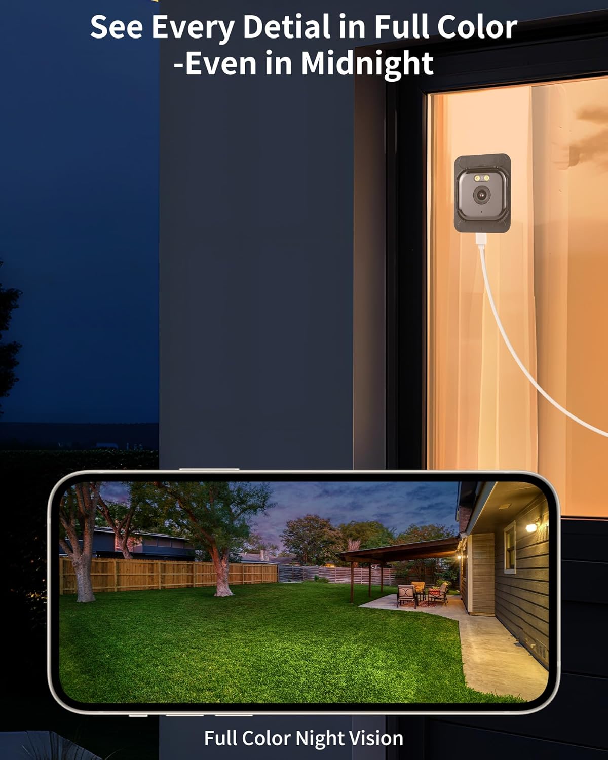 Detalle 2 de WeChip 3MP 2K Window Camera — indoor security
