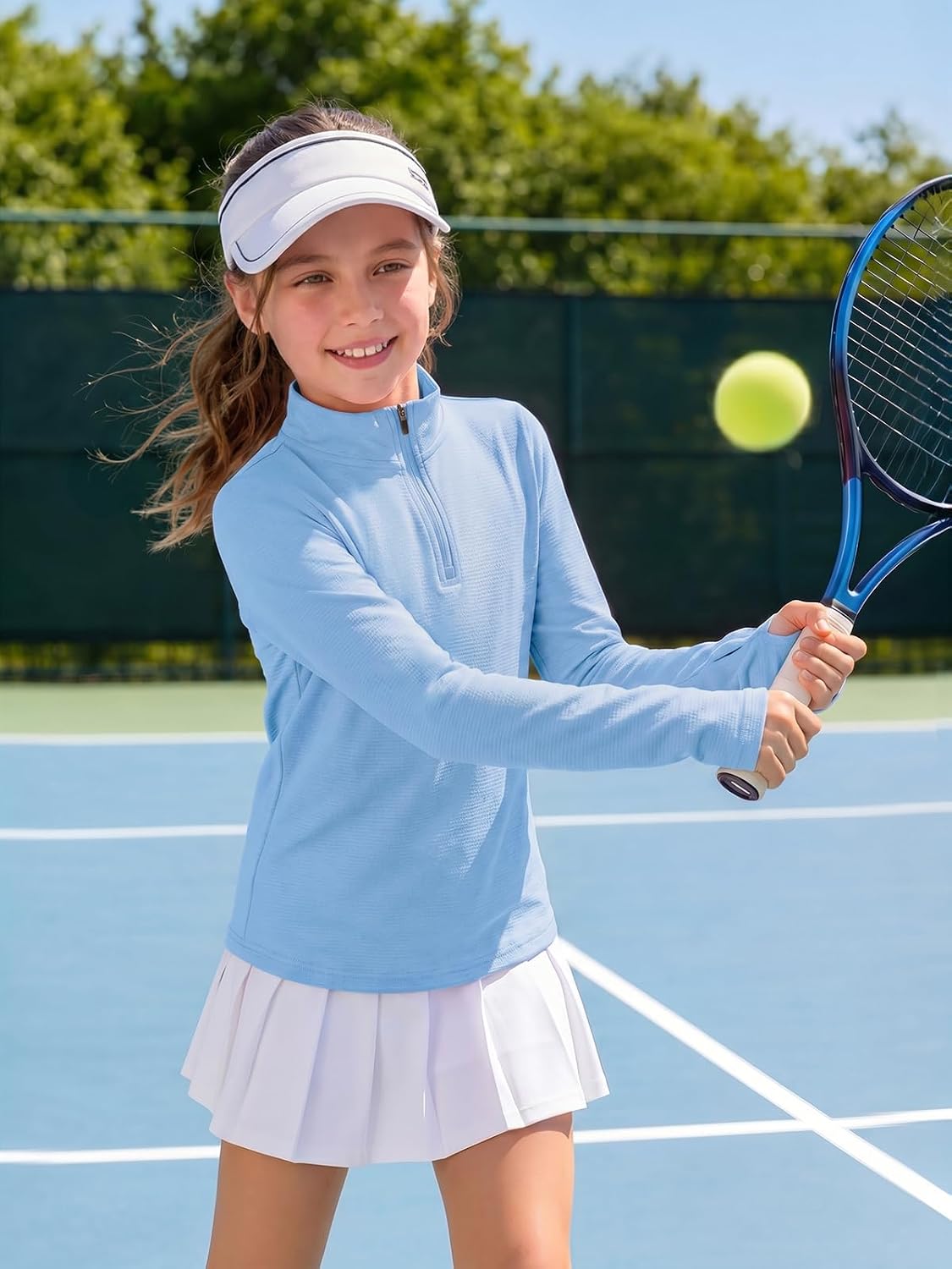 Detalle 2 de Haloumoning Girls Athletic Shirt, Polyester-Elastane Blend