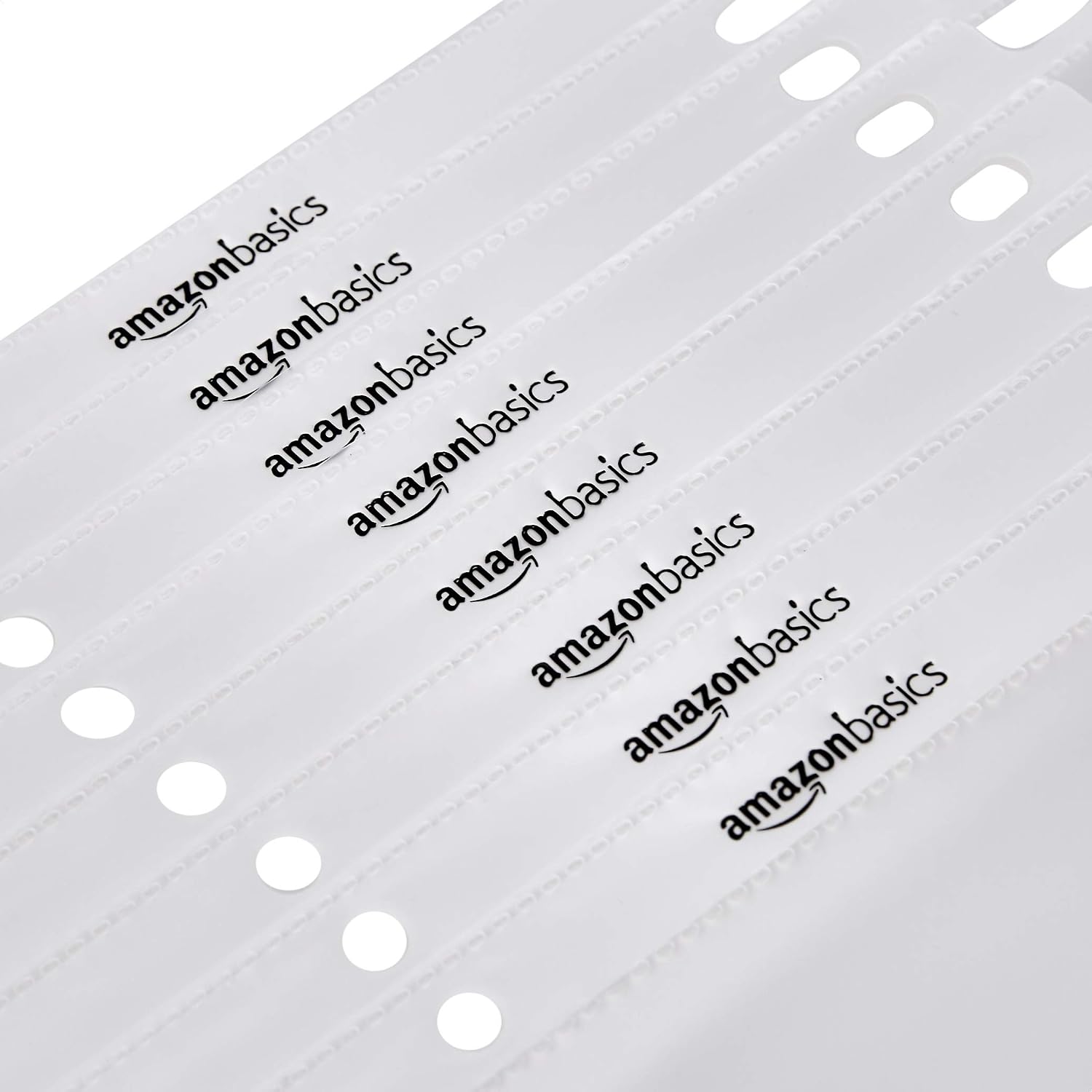 Detalle de Amazon Basics Heavy Duty Non-Glare Sheet Protectors for 3-Ring Binders (Letter 8.5 x 11, 100-Pack)