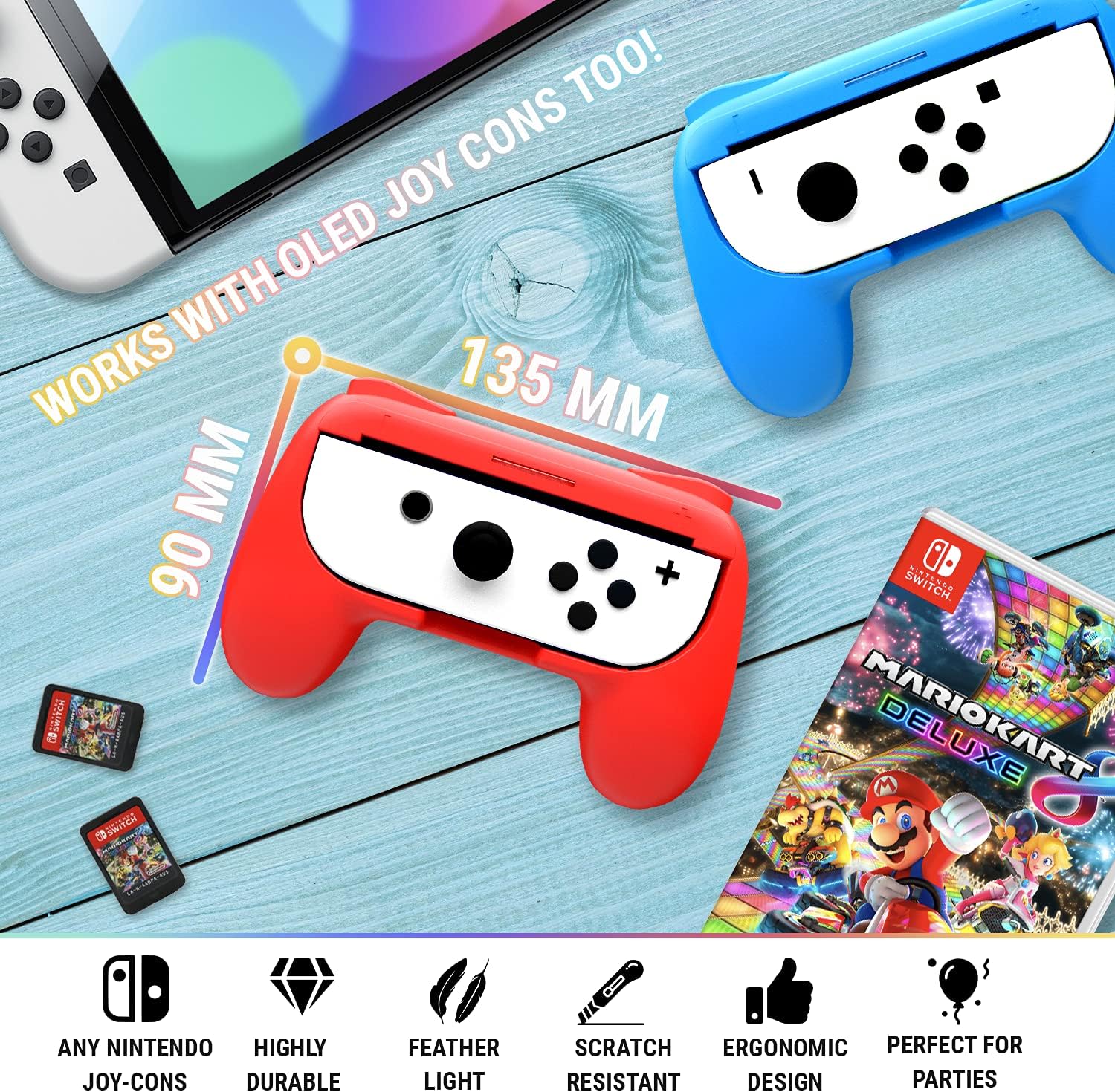 Thumbnail 3 de Orzly Grip per Joy‑Con 2 pezzi