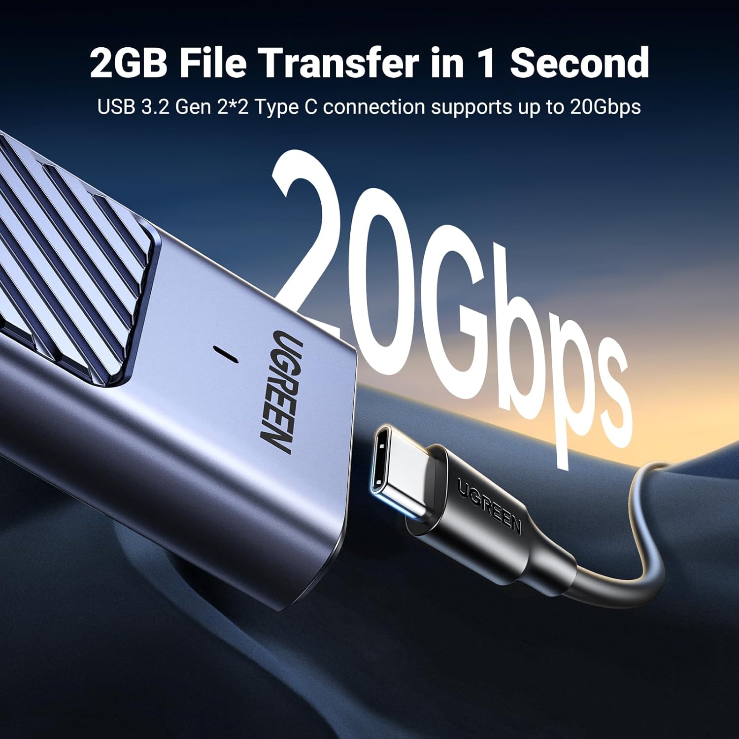Thumbnail 1 de UGREEN NVMe SSD Gehäuse 20 Gbit/s 💾