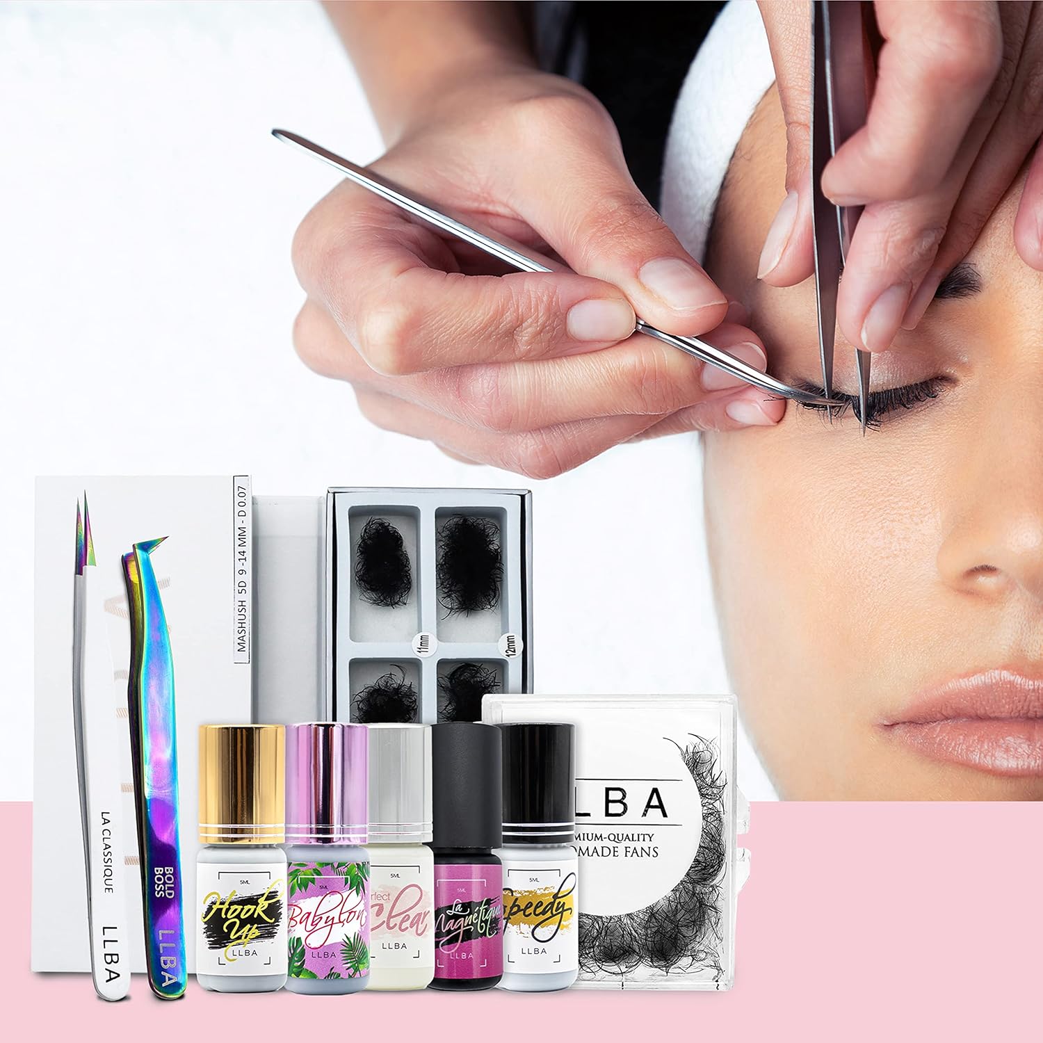 Thumbnail 5 de LLBA colle à cils pour professionnels – Colle Noir La Magnétique, séchage ultra rapide 0,5–3 s, 5 mL