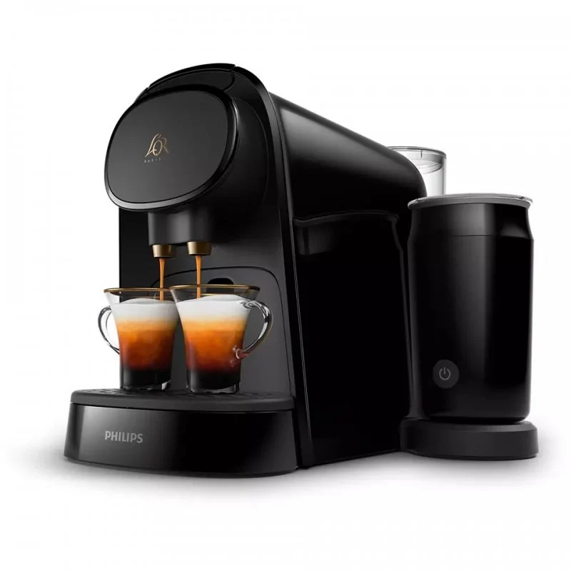 Detalle de Philips L'Or Barista: Cafetera de Cápsulas Negra con Espumador