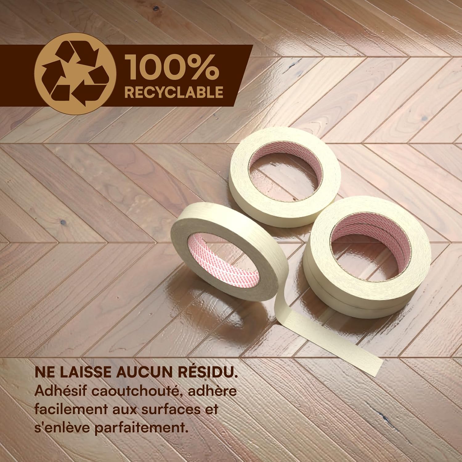 Thumbnail 5 de DNK TRADE 16 rouleaux de ruban de masquage en papier 19 mm x 50 m