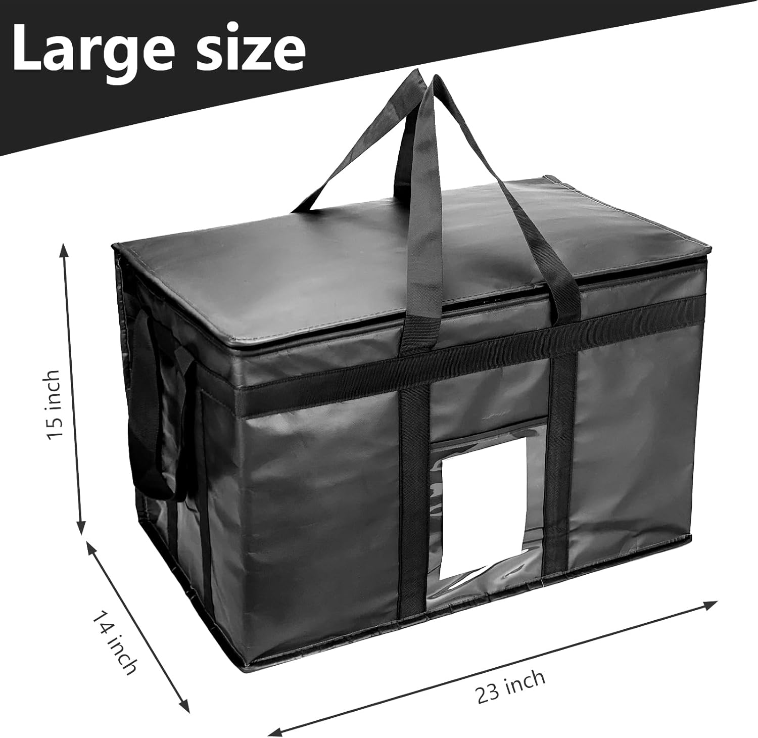 Detalle de XXXL Large Insulated Collapsible Cooler Bag with Zipper Closure
