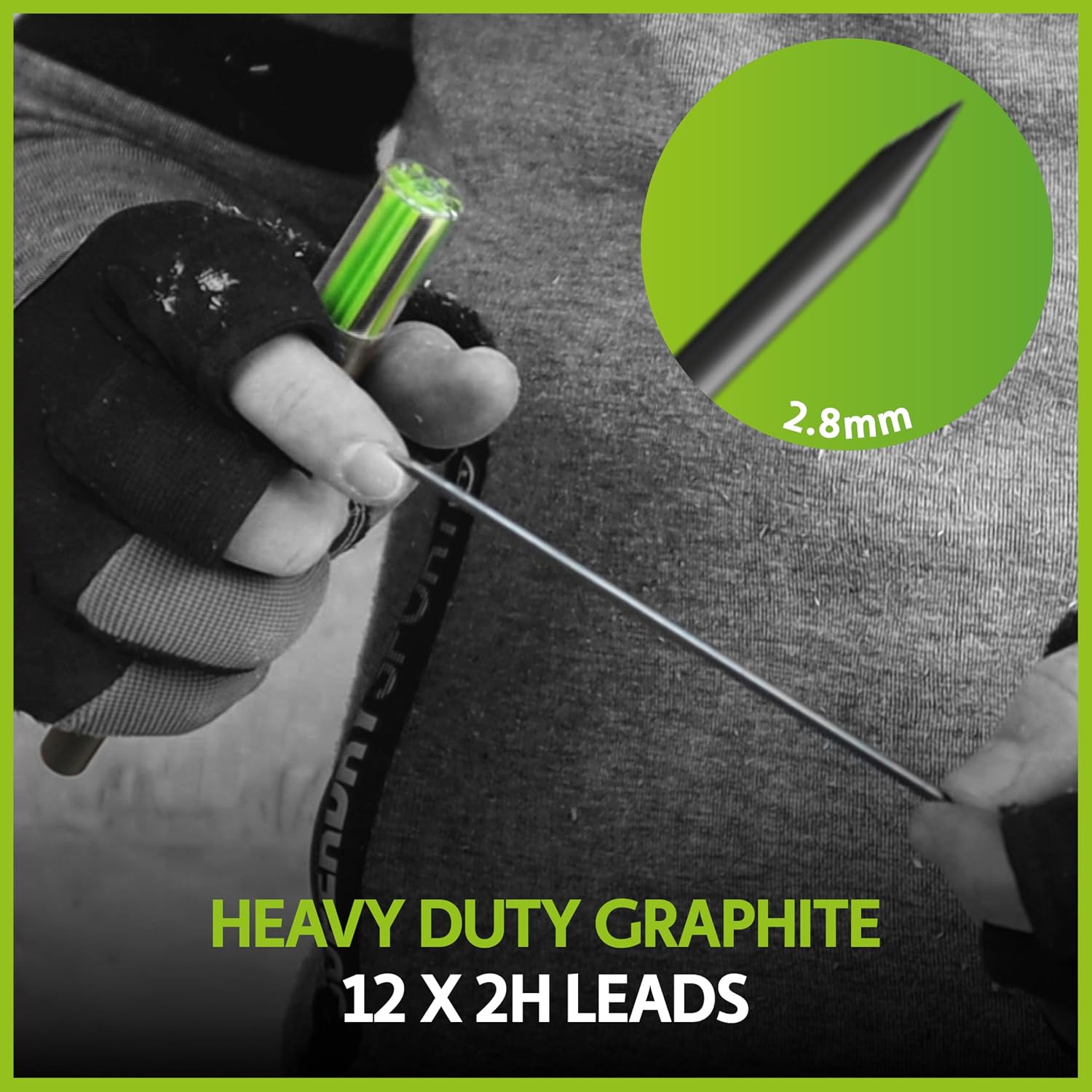 Thumbnail 3 de Tracer 2H Hard Replacement Leads – Pack of 12 (2.8mm) for Deep Hole Pencils