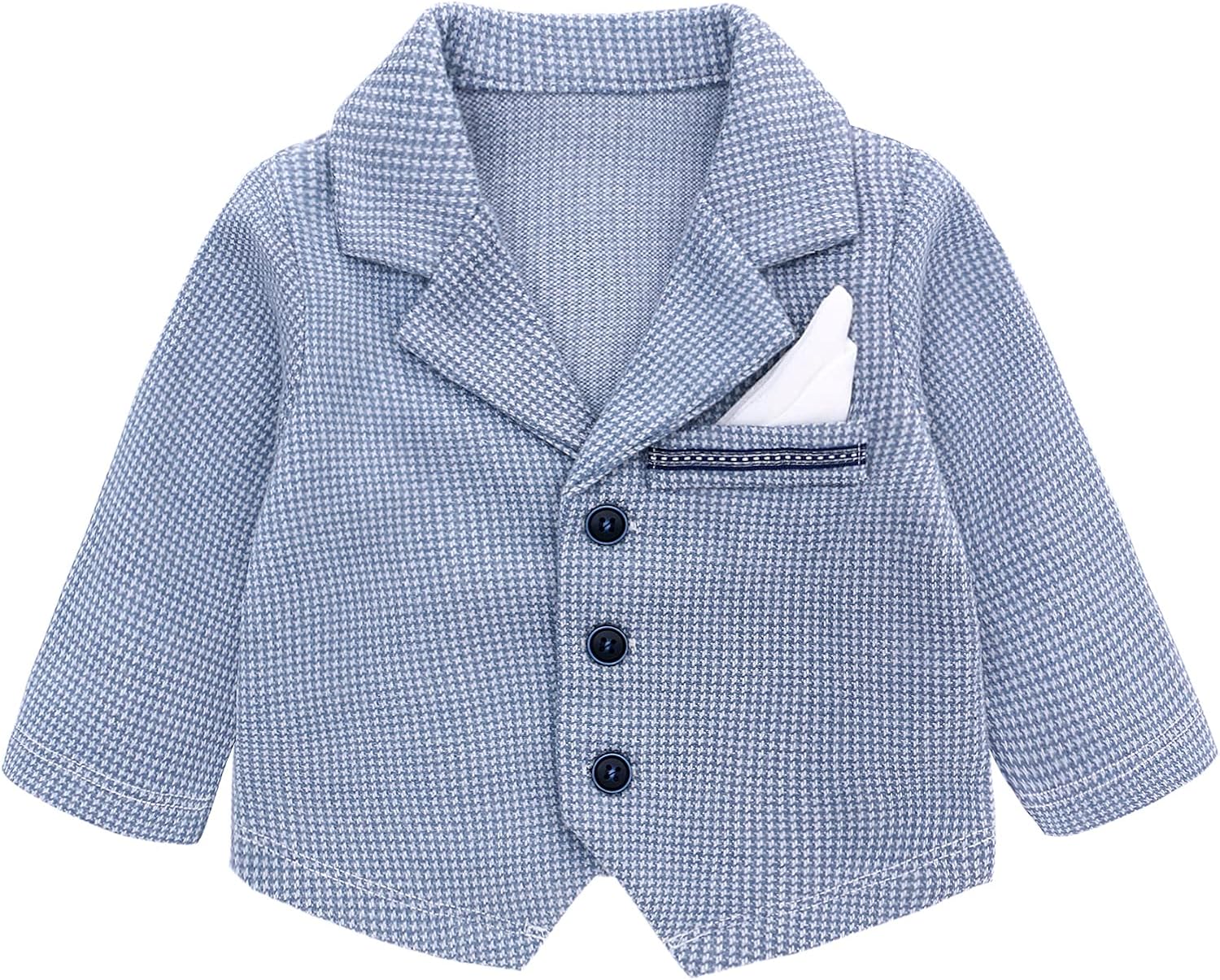 Thumbnail 2 de Famuka Baby Boy Formal Wedding Outfit: 2-Piece Tuxedo Set (Romper + Outwear)