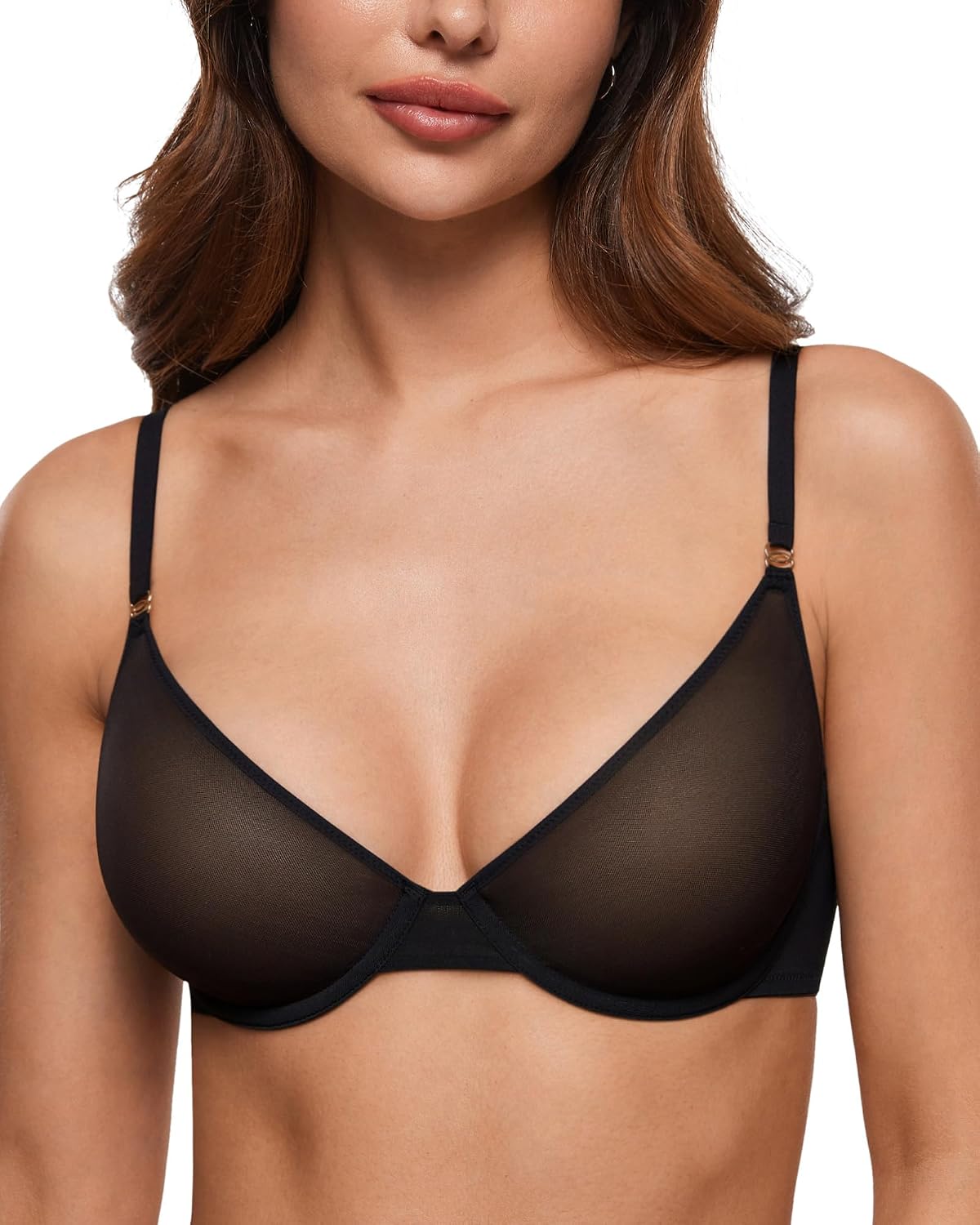 Thumbnail 5 de INLYRIC Donna Reggiseno Senza Cuciture Semi Trasparente
