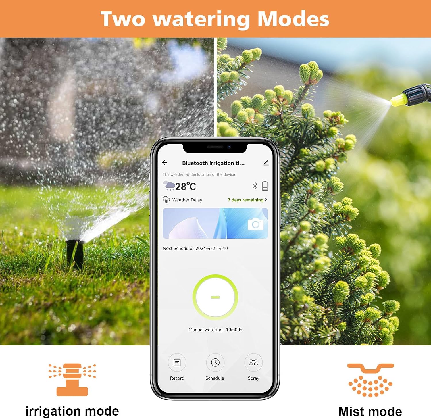 Detalle 2 de Johgee computer di irrigazione wifi con hub: controllo intelligente per giardino e serra