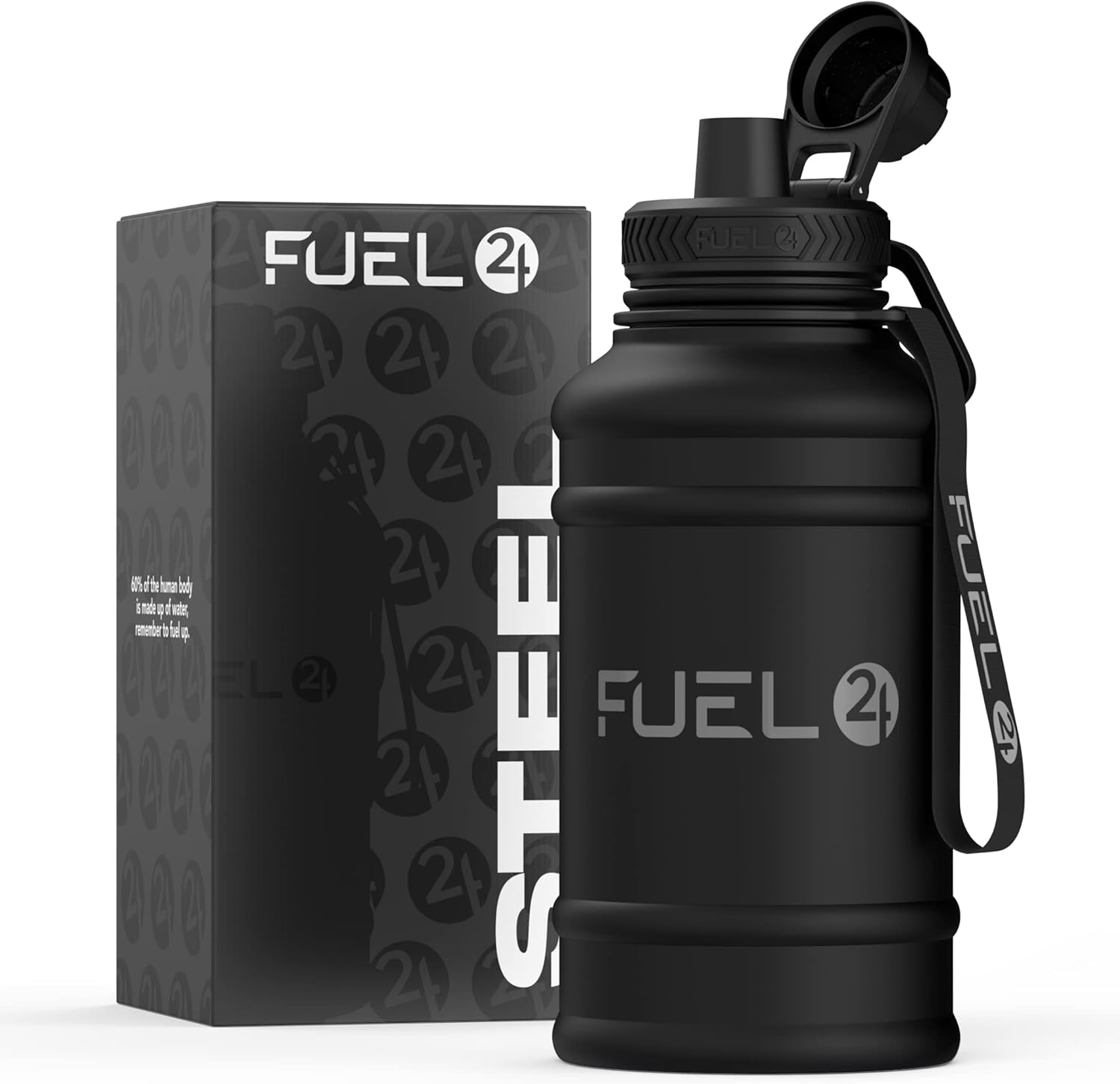 Thumbnail 6 de Fuel24 Extra Stark Trinkflasche Edelstahl 1,3 L / 2,2 L – Auslaufsicher, BPA-Frei, Robust