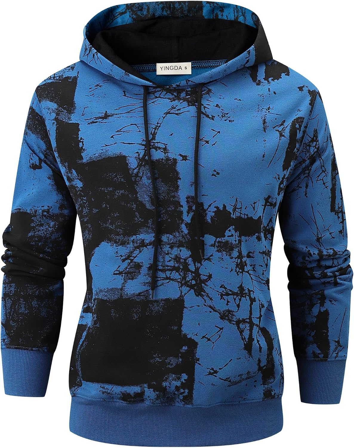 Detalle 2 de YINGDA Herren Hoodie mit Langärmel und versteckter Tasche – Sport-Sweater für Alltag & Reisen