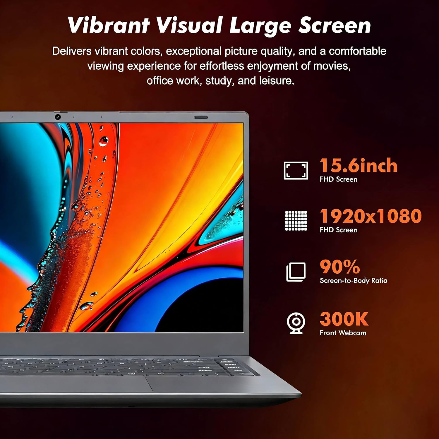 Detalle de BLUEING 15.6 Inch FHD Laptop with 16GB RAM and 256GB SSD (Pentium Gold 6500Y) – Windows 11