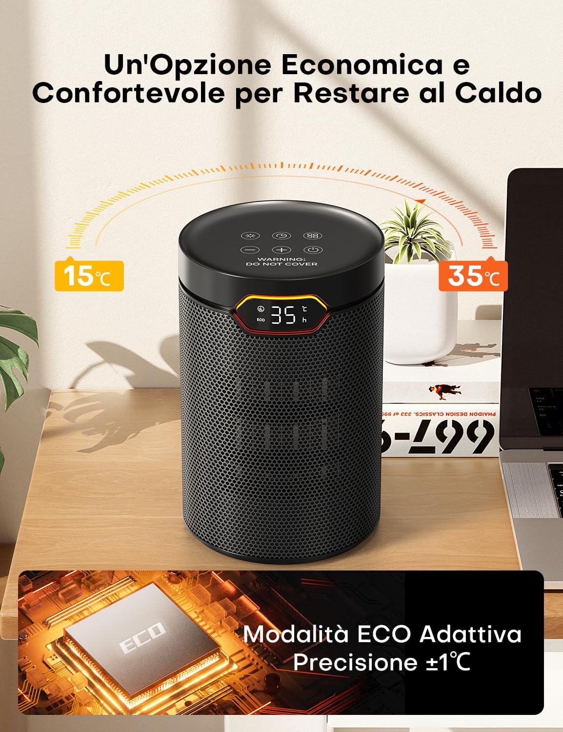 Thumbnail 4 de QEXREED Stufetta Elettrica 1500W