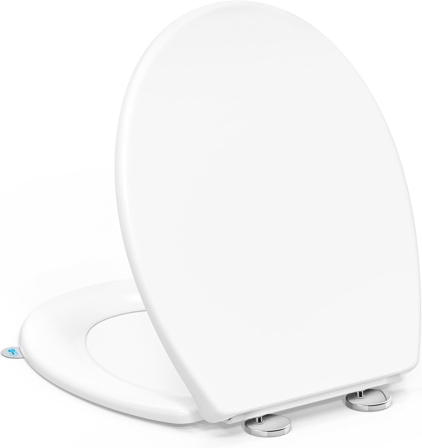 Detalle de YEAUPE PRO Abattant WC universel forme O blanc avec frein de chute et softclose, capacité jusqu’à 150 kg