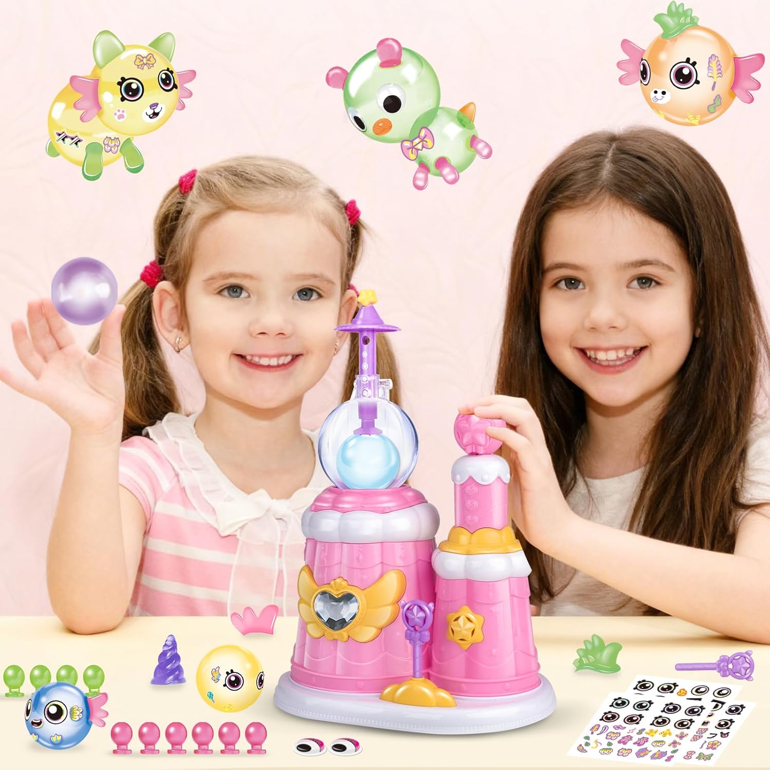 Thumbnail 2 de Nicknack Pink Princess DIY Magic Sticky Balloon Kit – 195 PCS for Crafty Kids (Ages 3–12)