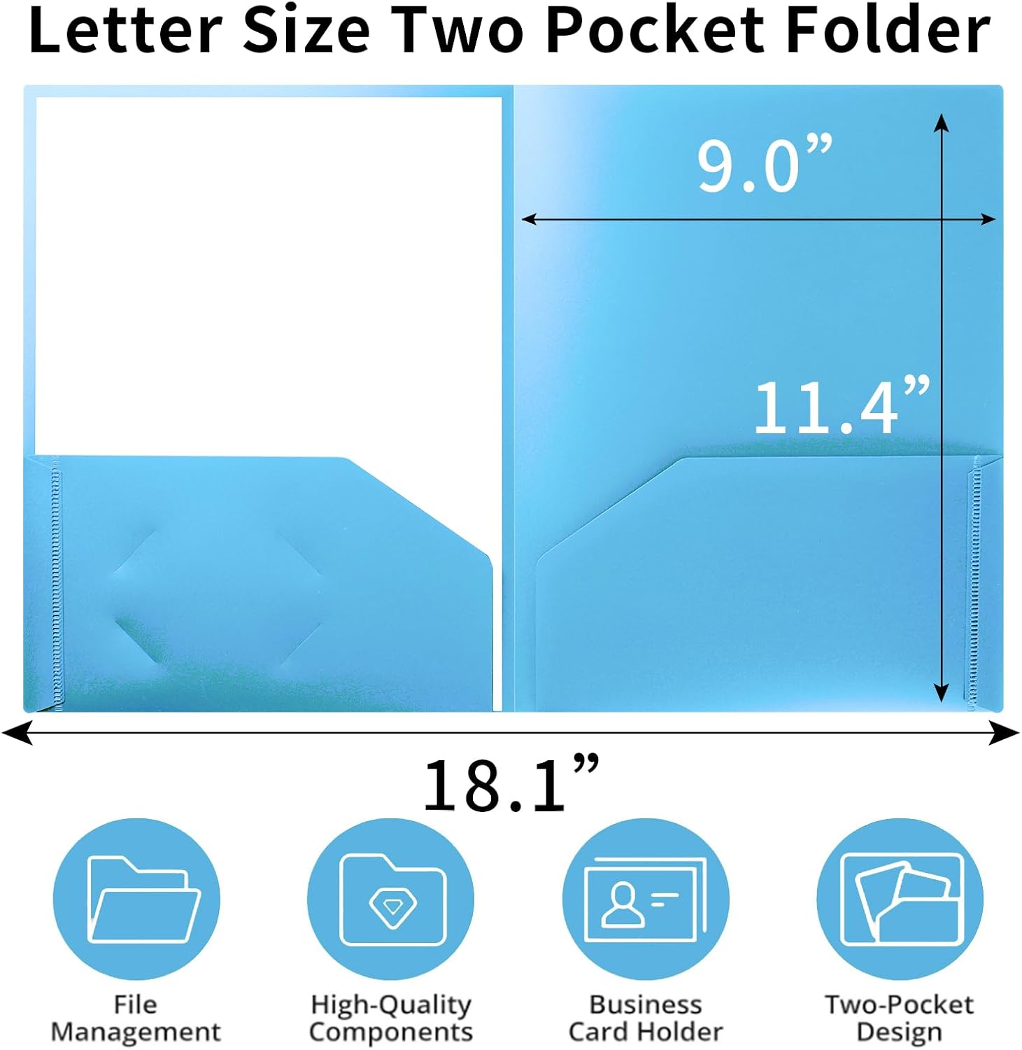 Detalle de Cesil 01 Plastic Pocket Folders, 6-Pack, Assorted Colours, Letter Size