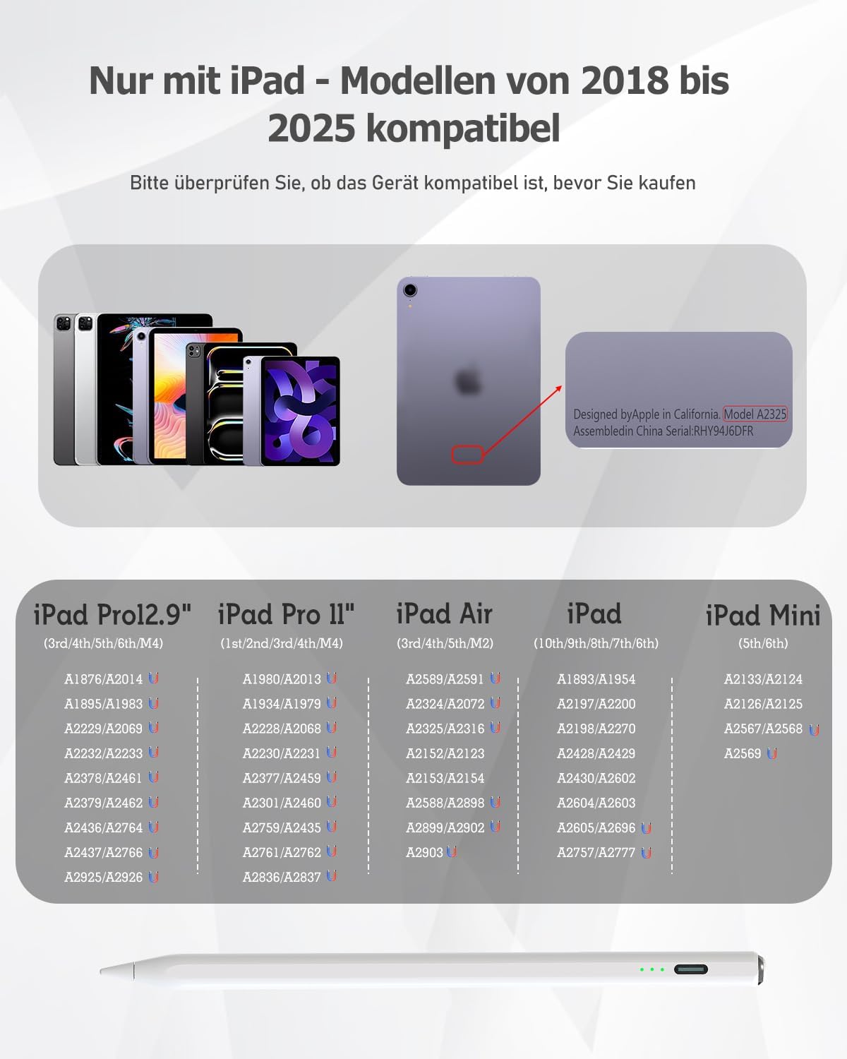 Thumbnail 6 de Stylus Pen für iPad Pro 12.9" 1,5 mm