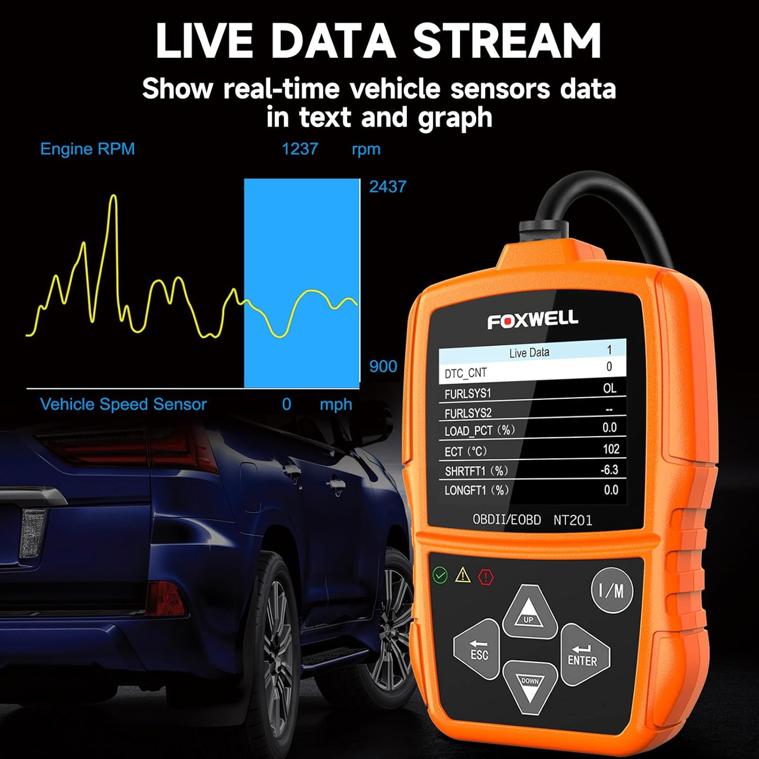 Thumbnail 4 de FOXWELL NT201 OBD2 Diagnosegerät fürs Auto