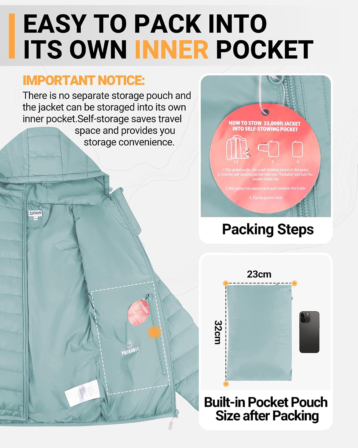 Detalle de 33,000ft Women's Puffer Jacket