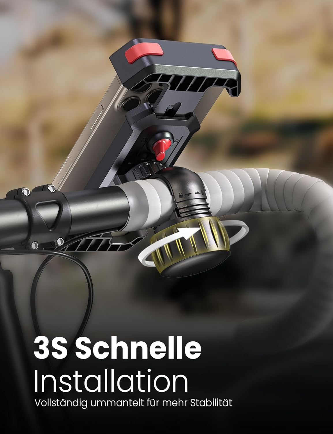 Thumbnail 1 de Pnitri Fahrrad Handyhalterung 1,5–3 cm