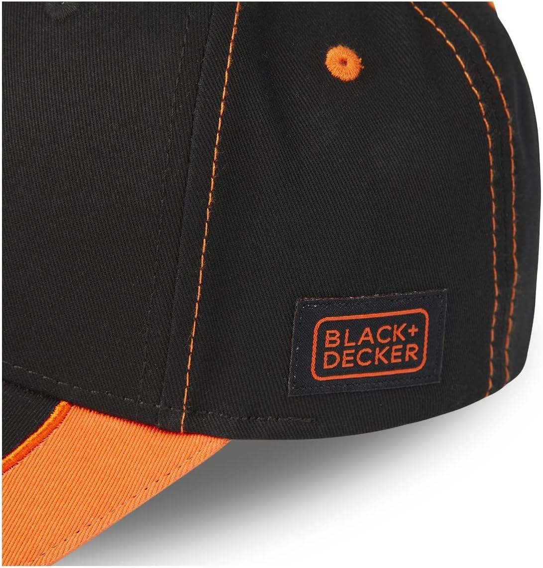 Detalle de Berretto da lavoro Black+Decker 100% cotone: regolabile, traspirante e versatile