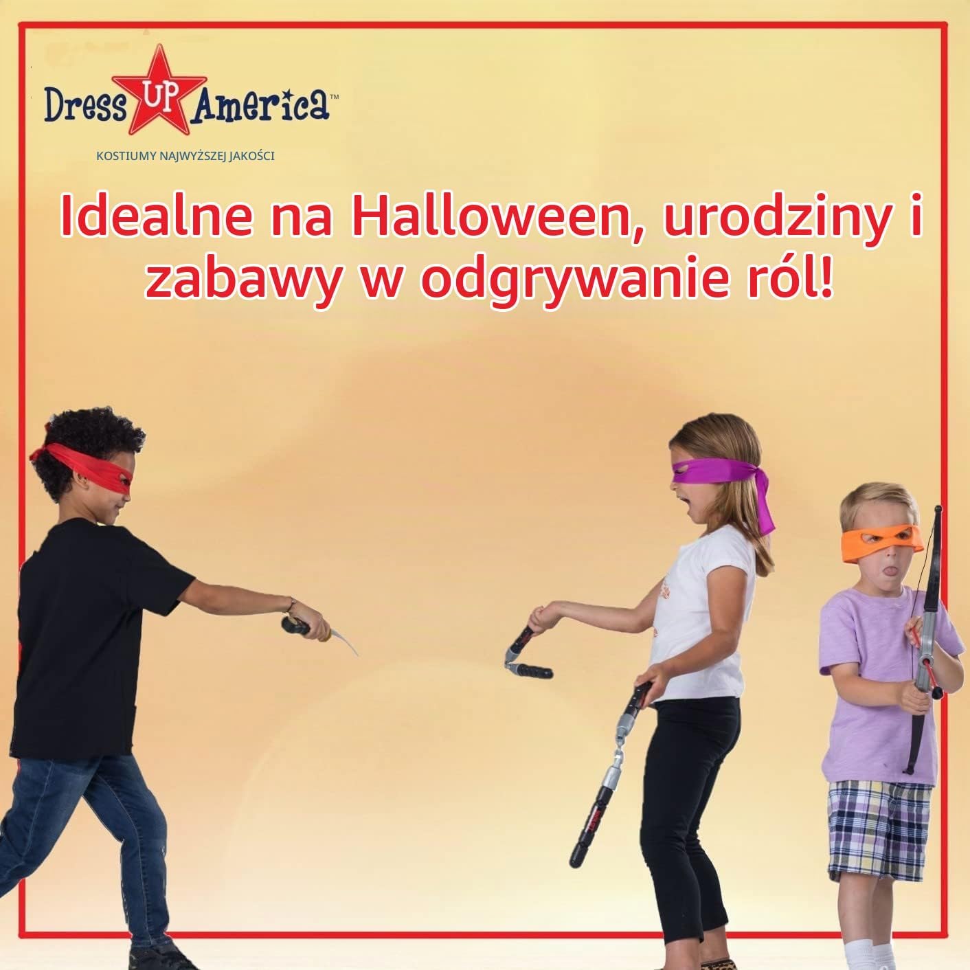 Thumbnail 6 de Dress Up America – zestaw akcesoriów ninja dla dzieci z kataną, łukiem i maskami
