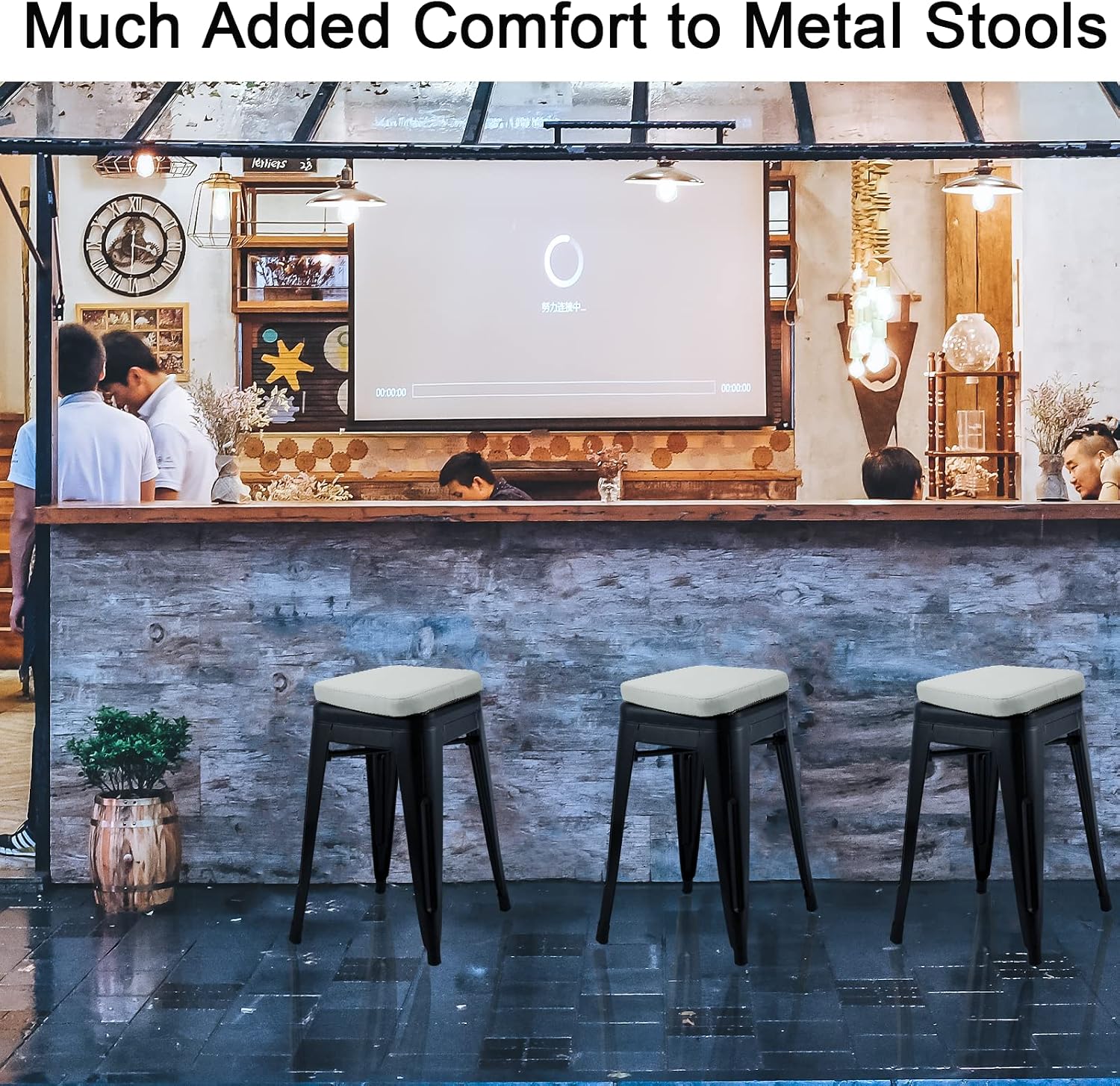 Detalle 2 de BUYUE Enhanced Magnetic Bar Stool Cushions 11"