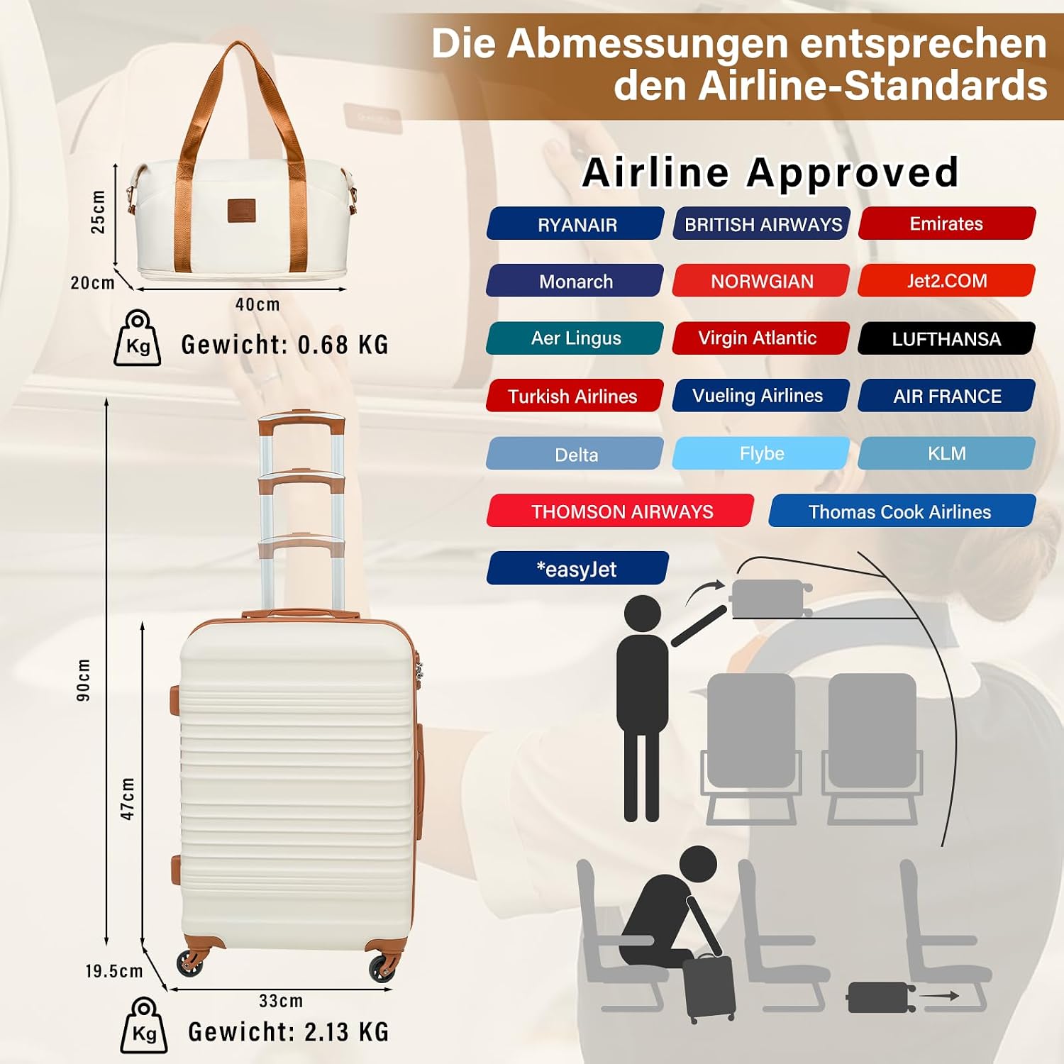 Detalle de COOLIFE Koffer Set 6-teilig mit TSA